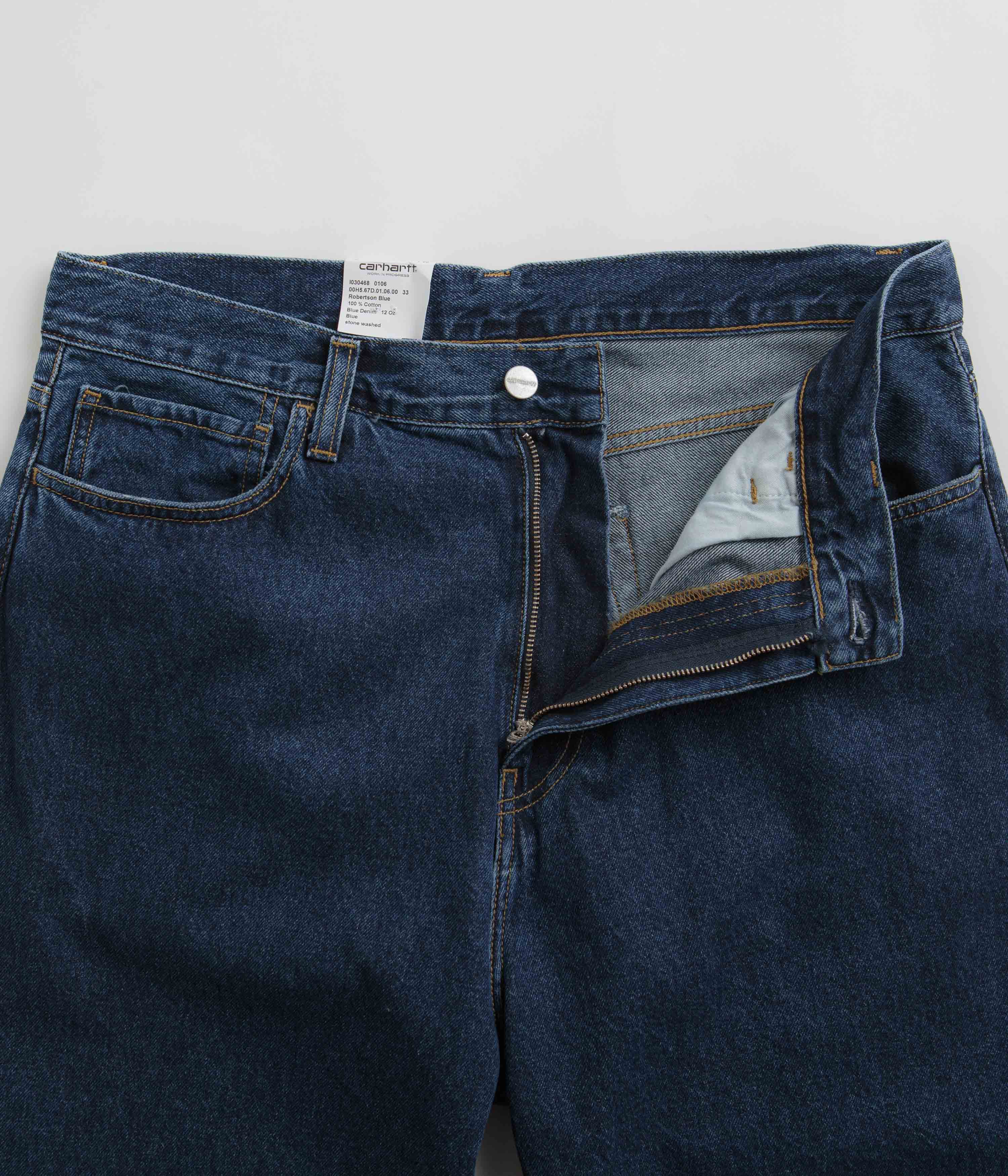 Carhartt Landon Blue Stone Washed Denim Pants - A Timeless Classic