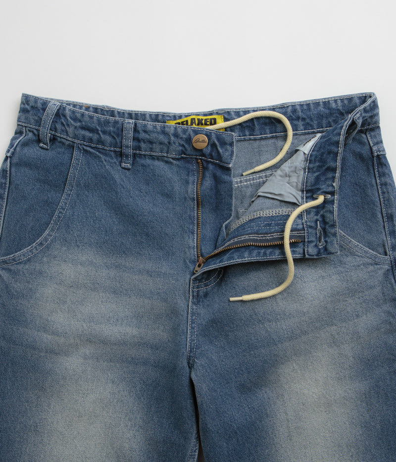 Butter Goods Alpine Distressed Faded Blue Jeans - A Must - Have Fashion Piece
