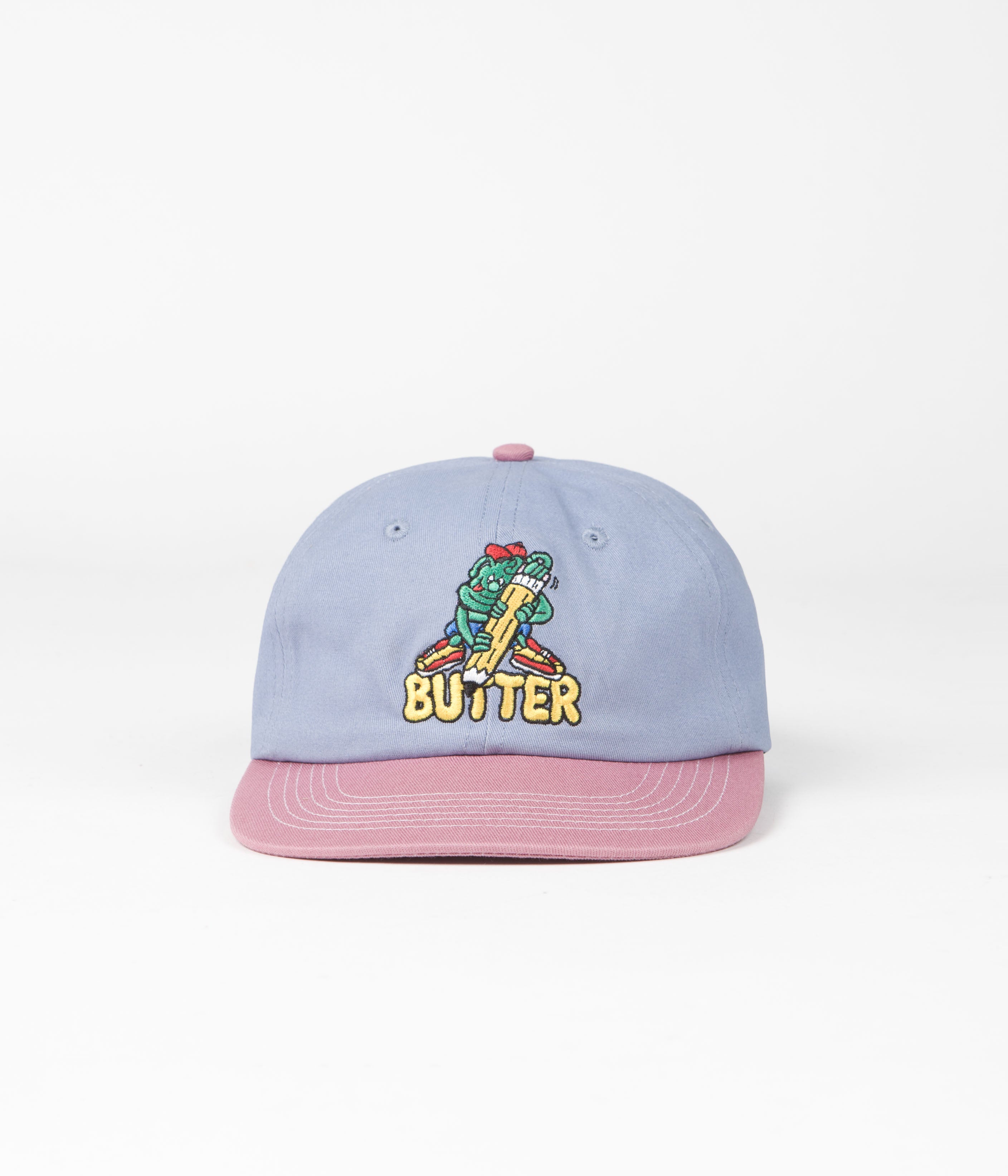 Butter Goods Stunning Martian Washed Cap - Blue & Mauve