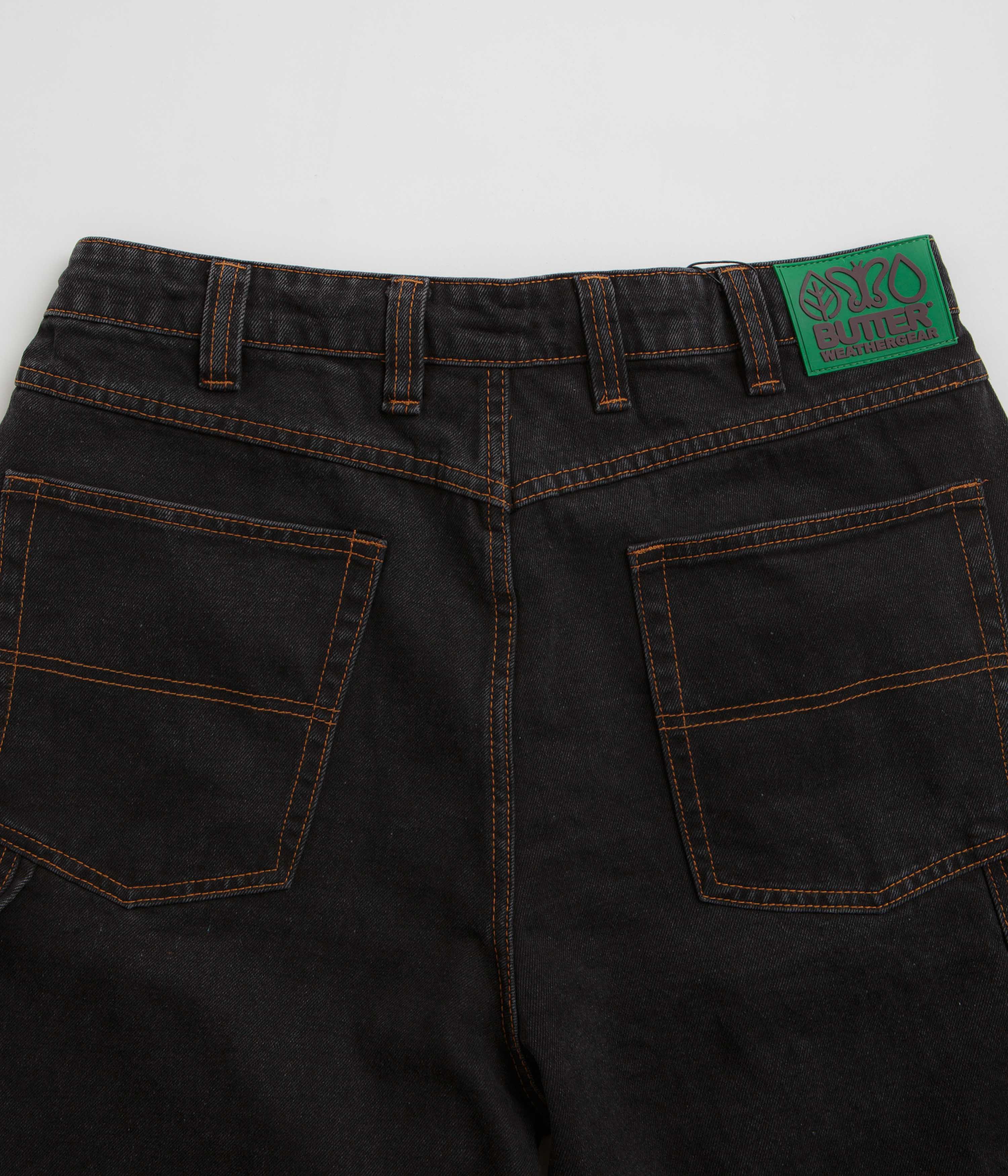 Butter Goods Weathergear Washed Black Denim Shorts - A Skate Lover's Dream!