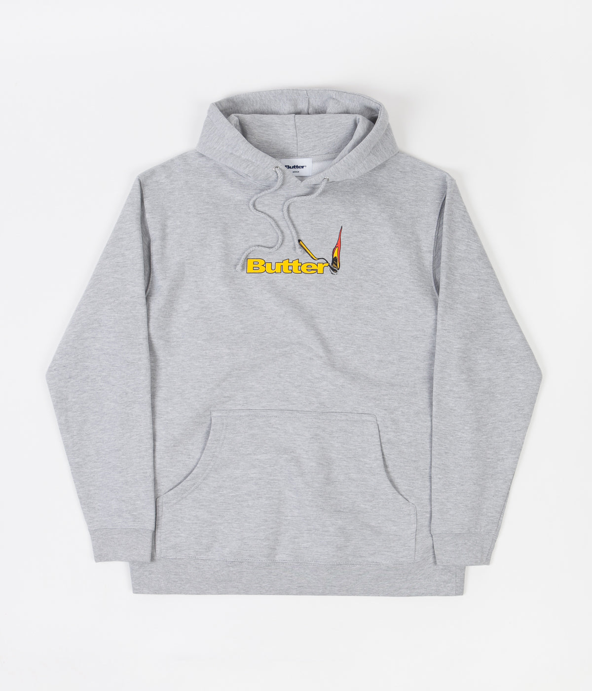 Butter Goods Heather Grey Match Hoodie - Stay Warm in Style!