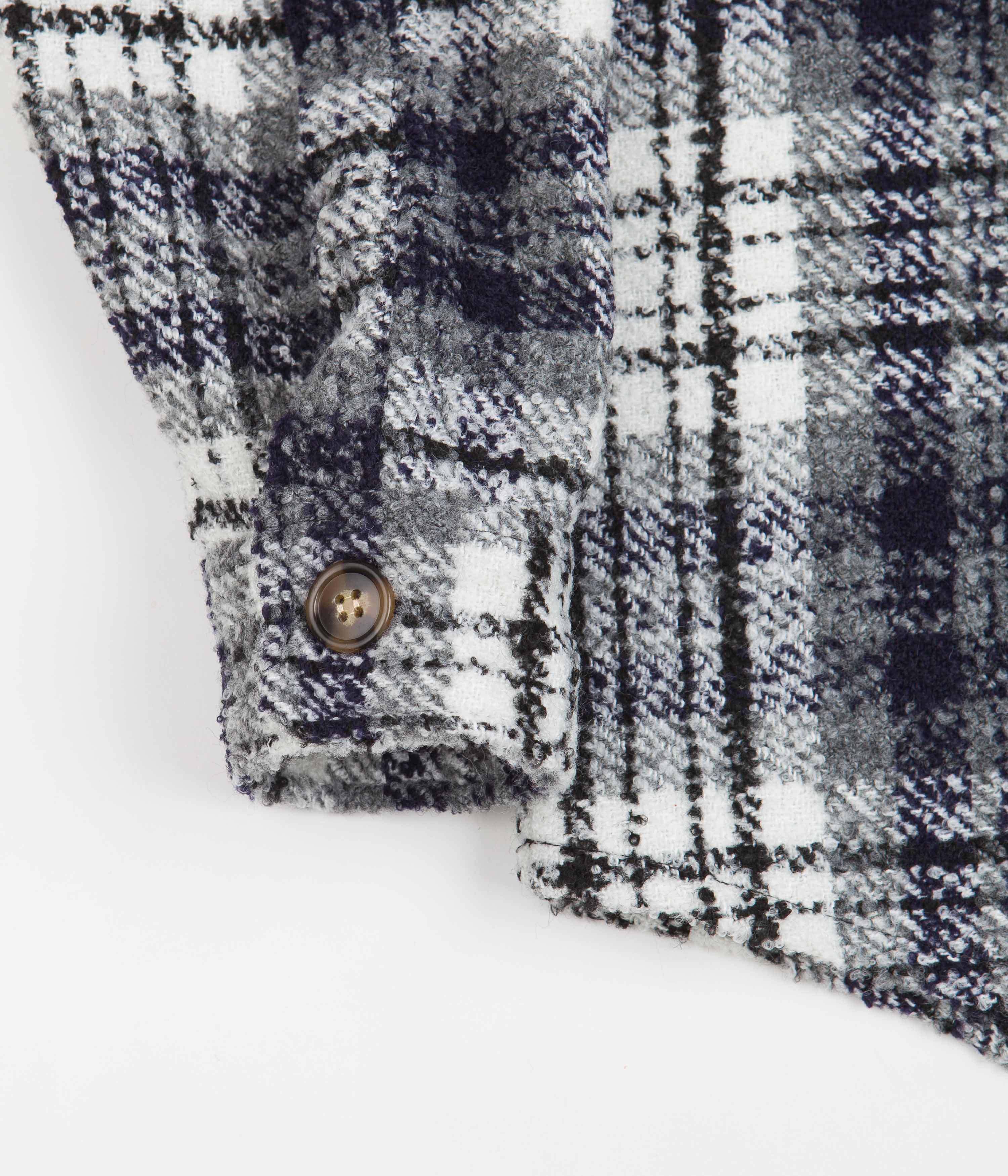 Fucking Awesome Navy/White Heavy Flannel Overshirt - A Must-Have!