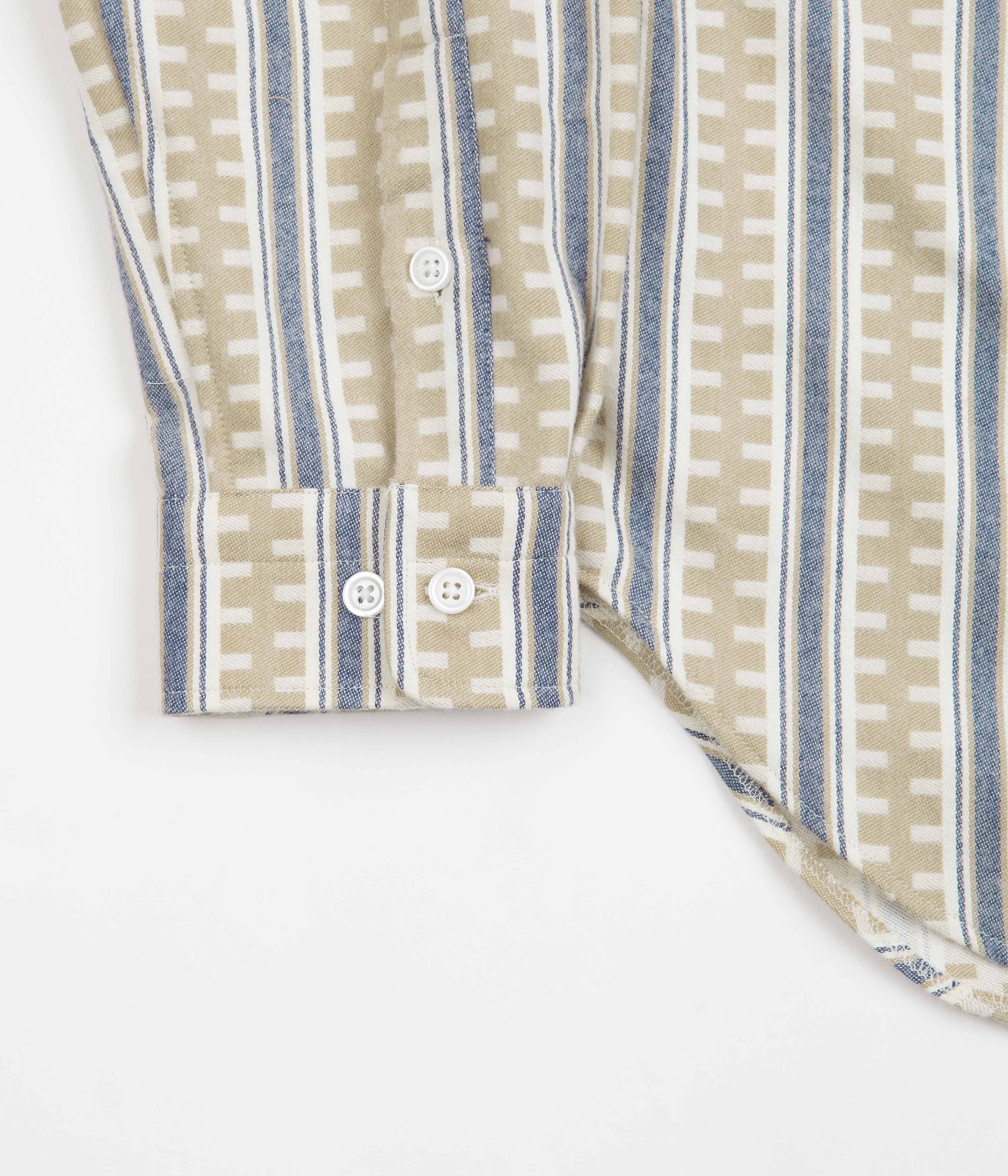 Dancer Danssoni One Pocket Shirt - Stunning Sand / Blue Stripes