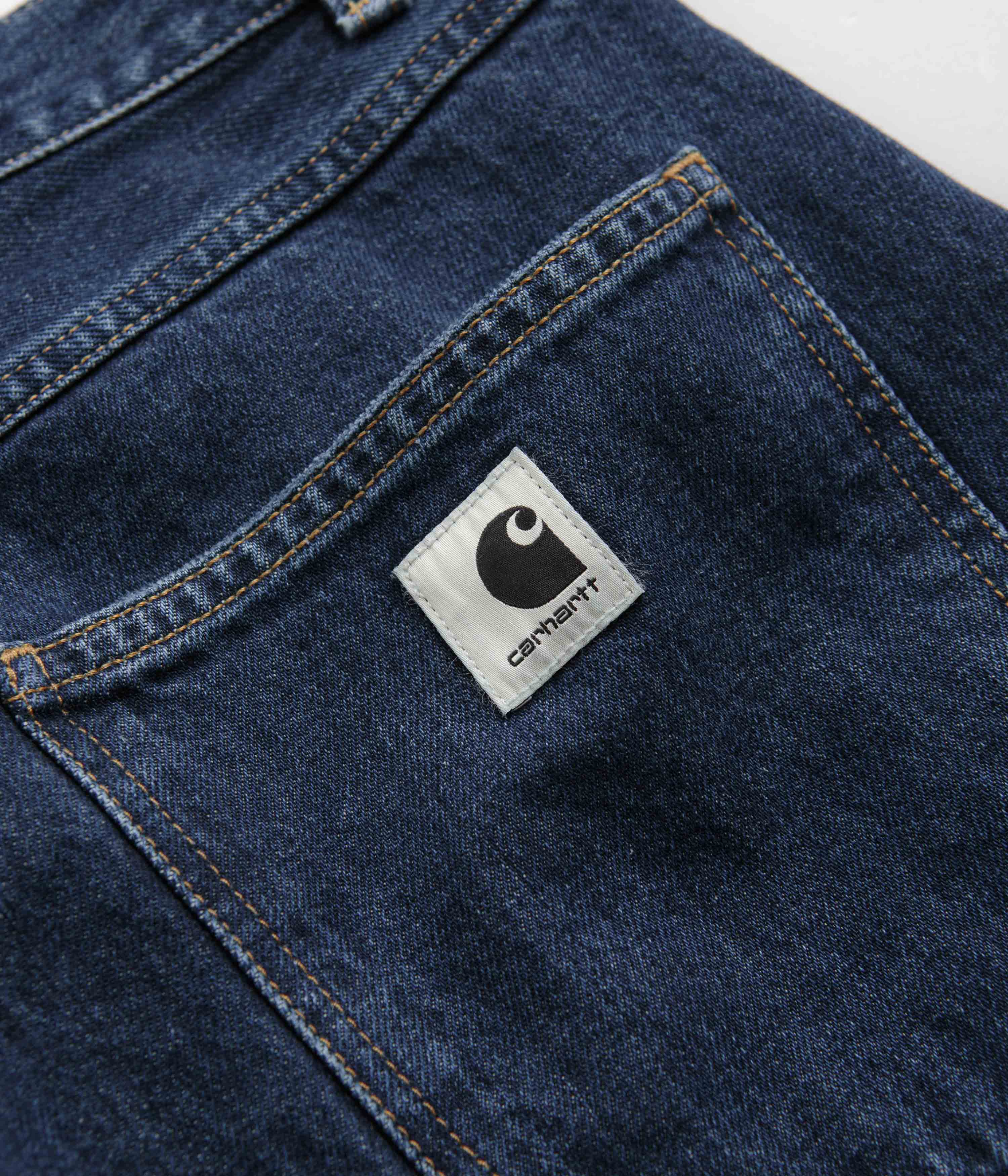 Carhartt Women's Brandon Stone-Washed Blue Denim Pants - Stylish and Durable!