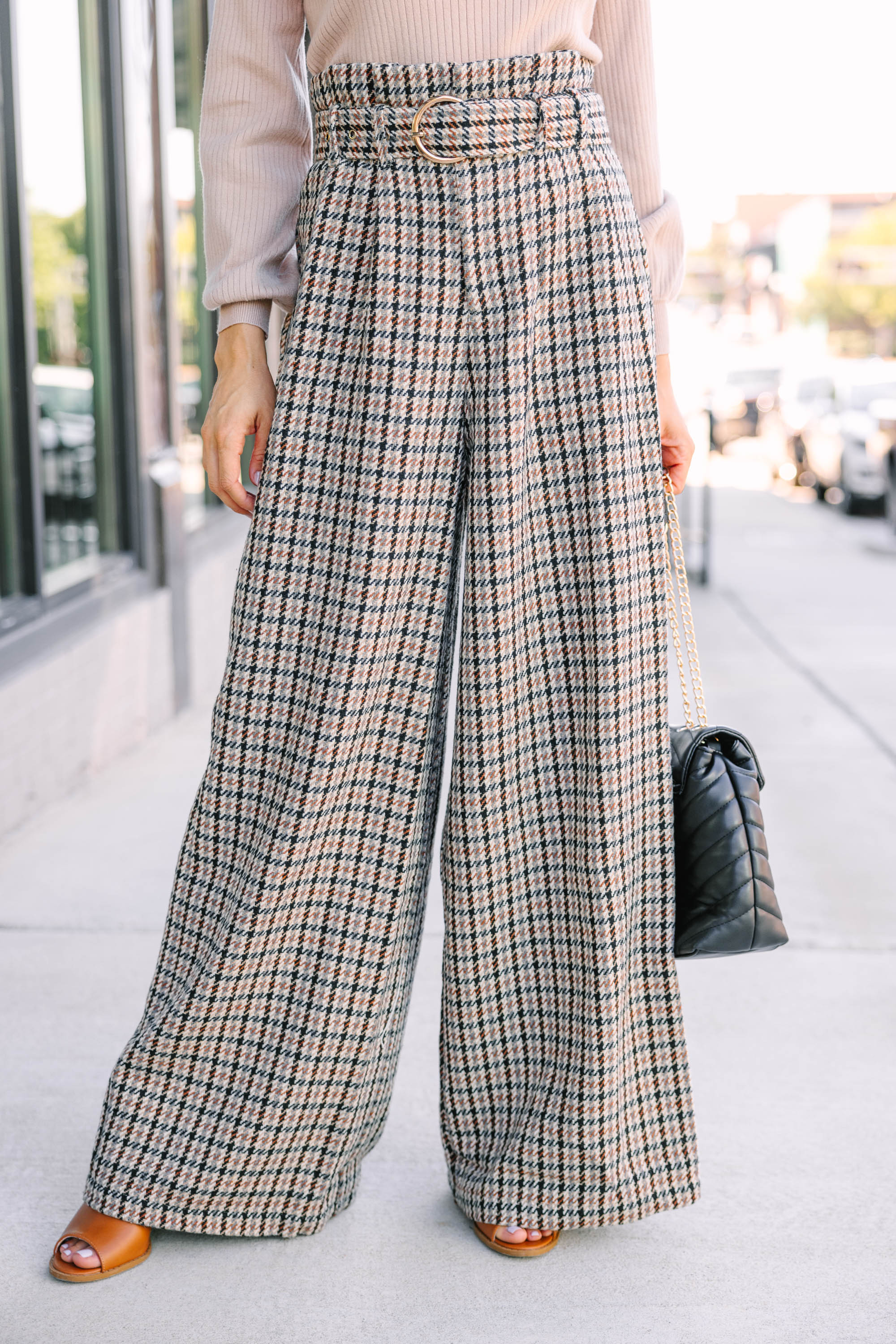Feeling So Right: Irresistible Brown Tweed Trousers