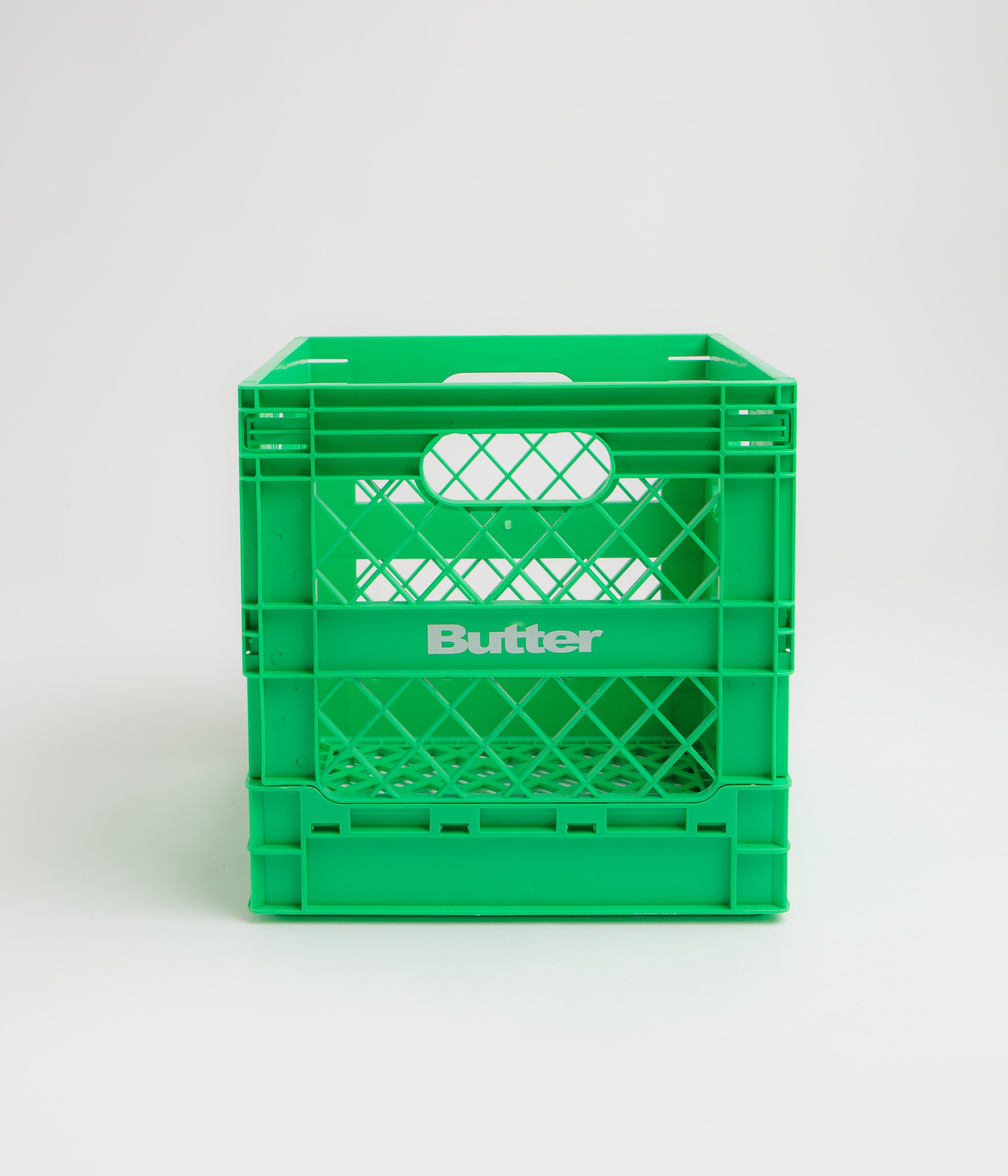 Butter Goods Green Collapsible Record Crate - A Must - Have for Vinyl Lovers