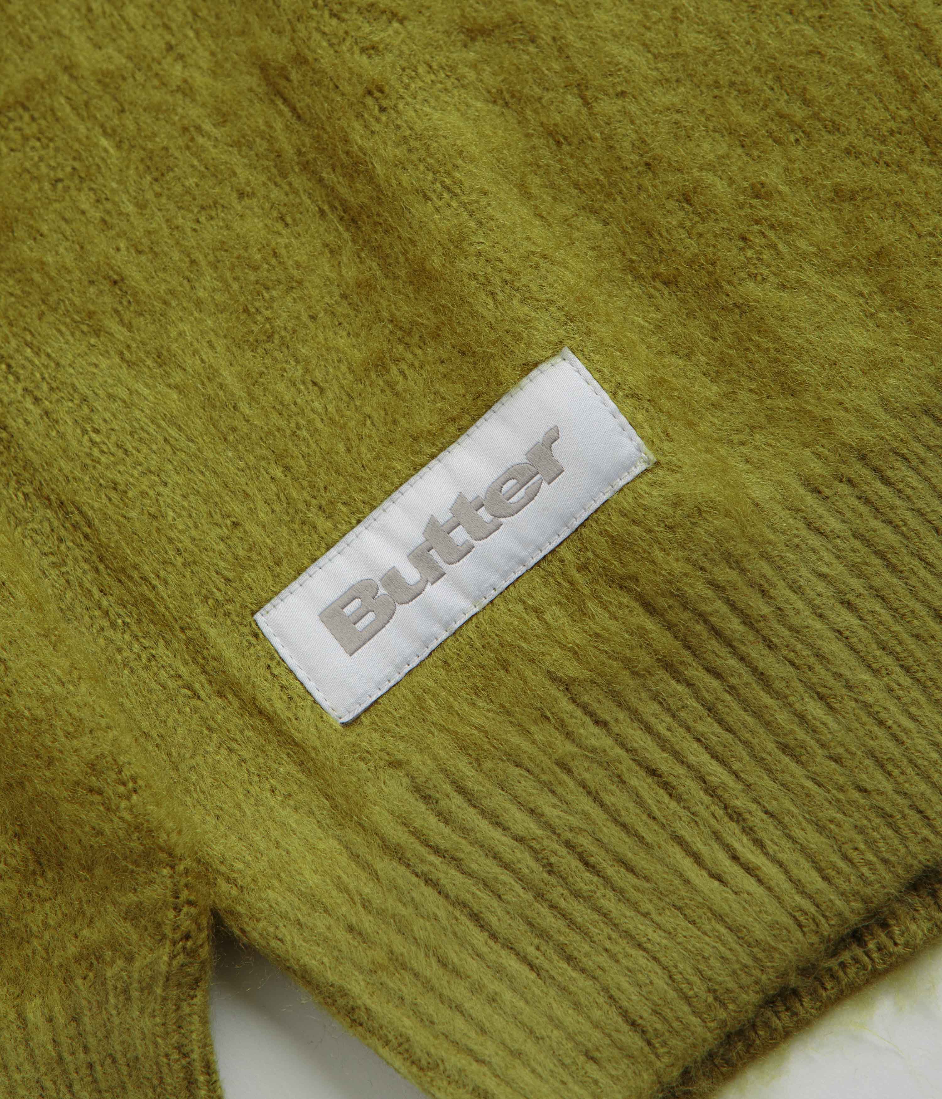 Butter Goods' Stunning Moss Mohair Button - Up Knitted Shirt