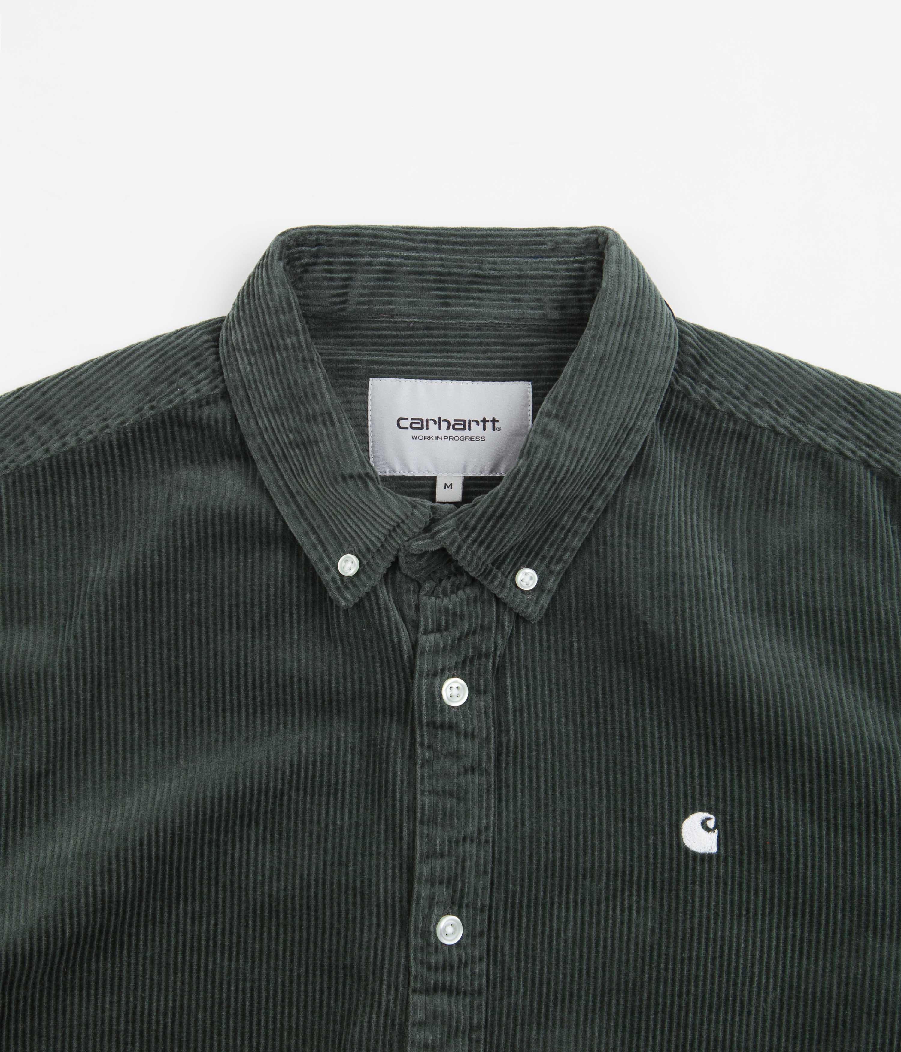 Carhartt Madison Cord Shirt - Boxwood / Wax: A Timeless Forest Green Gem