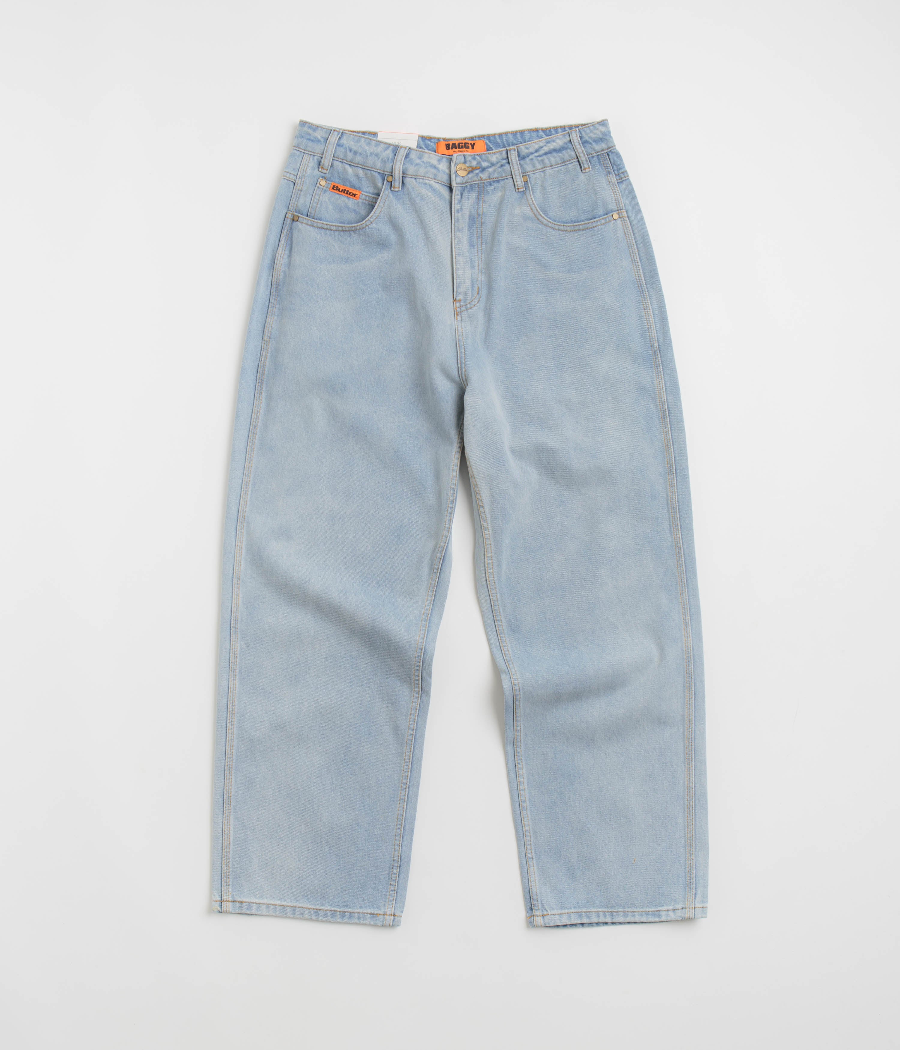 Butter Goods Stylish Baggy Jeans - Stunning Light Blue / Blue