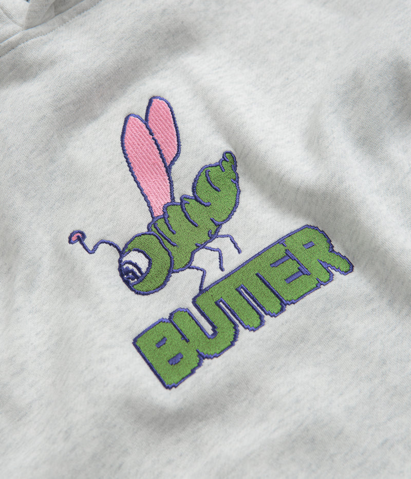 Butter Goods Stunning Dragonfly Embroidered Hoodie - Ash