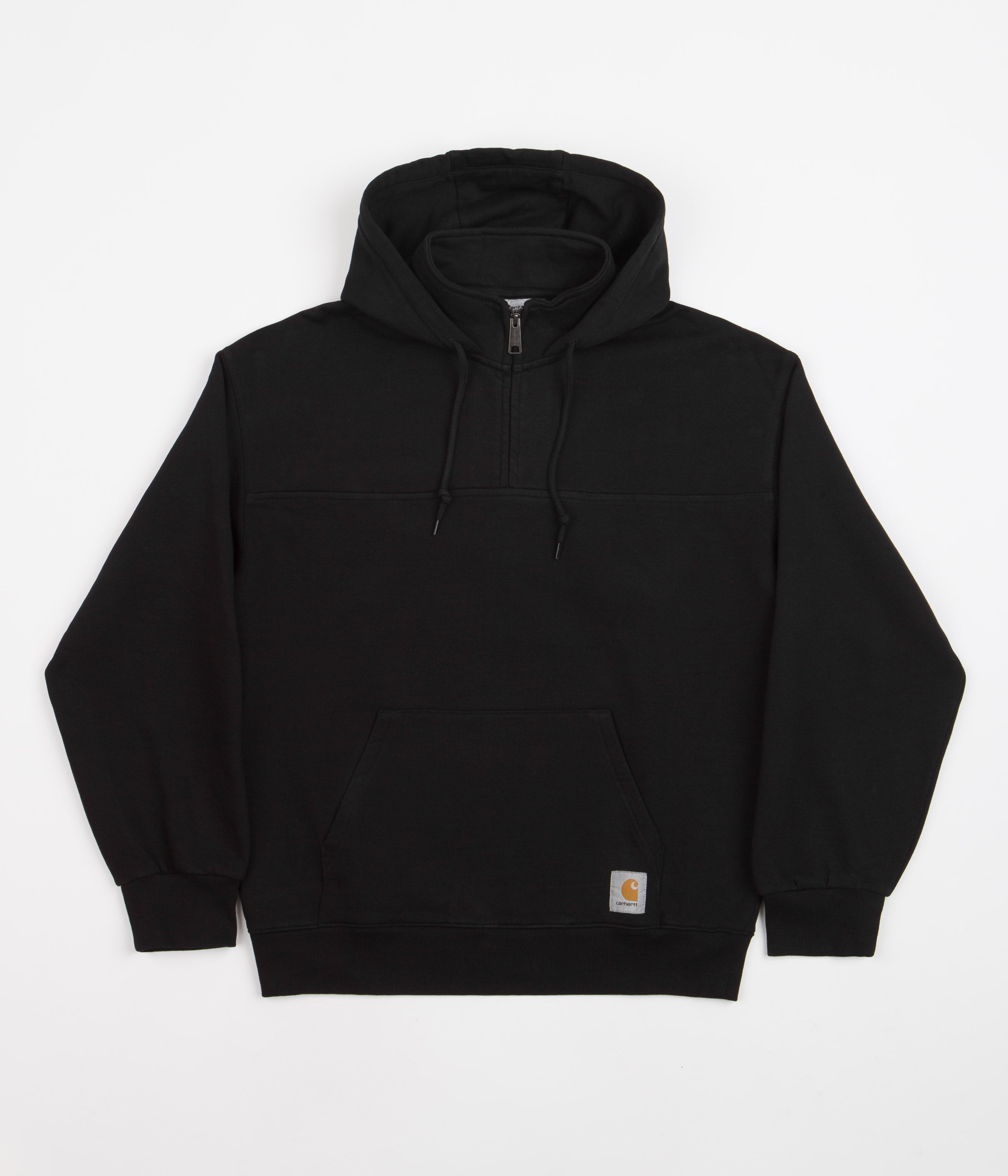 Stylish Carhartt Wade Black Half Zip Hoodie