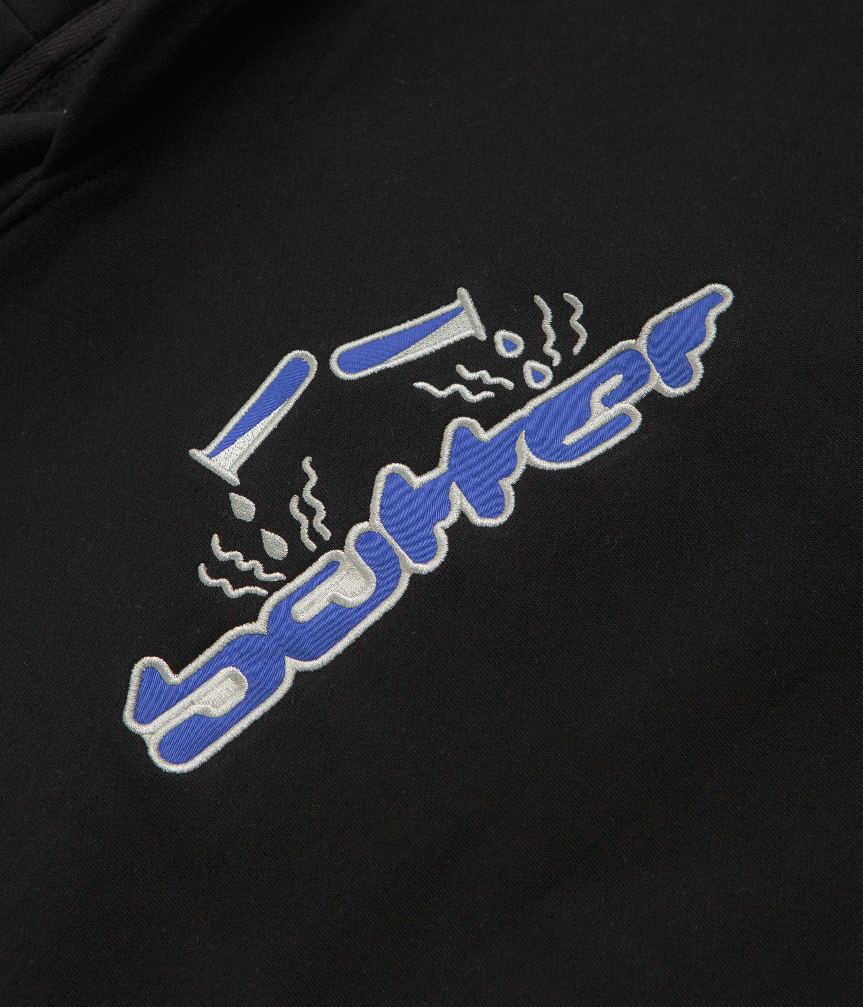 Butter Goods Black Corrosive Applique Hoodie - A Must - Have Fashion Piece