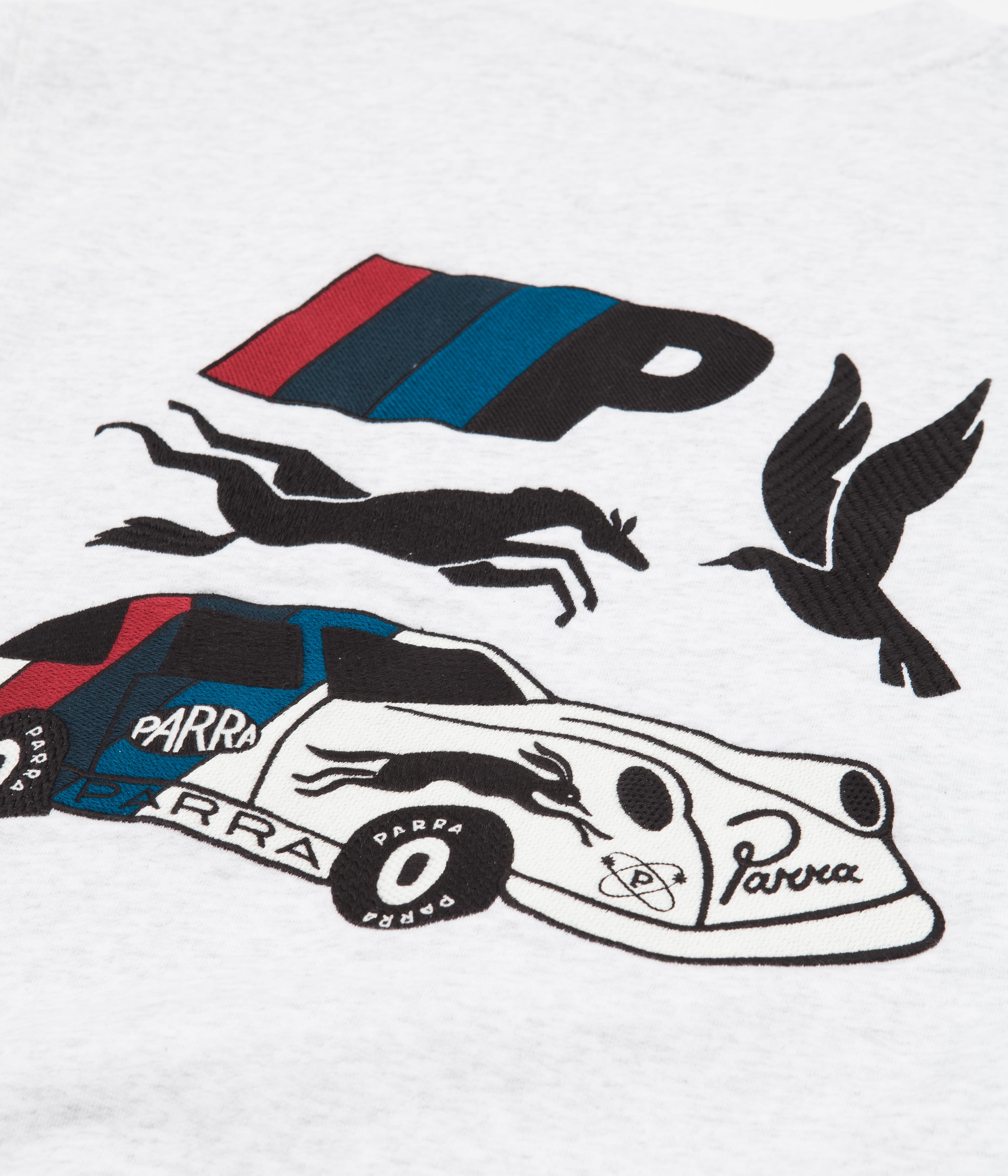Parra Racing Team Ash Grey Crewneck Sweatshirt - A Must - Have!