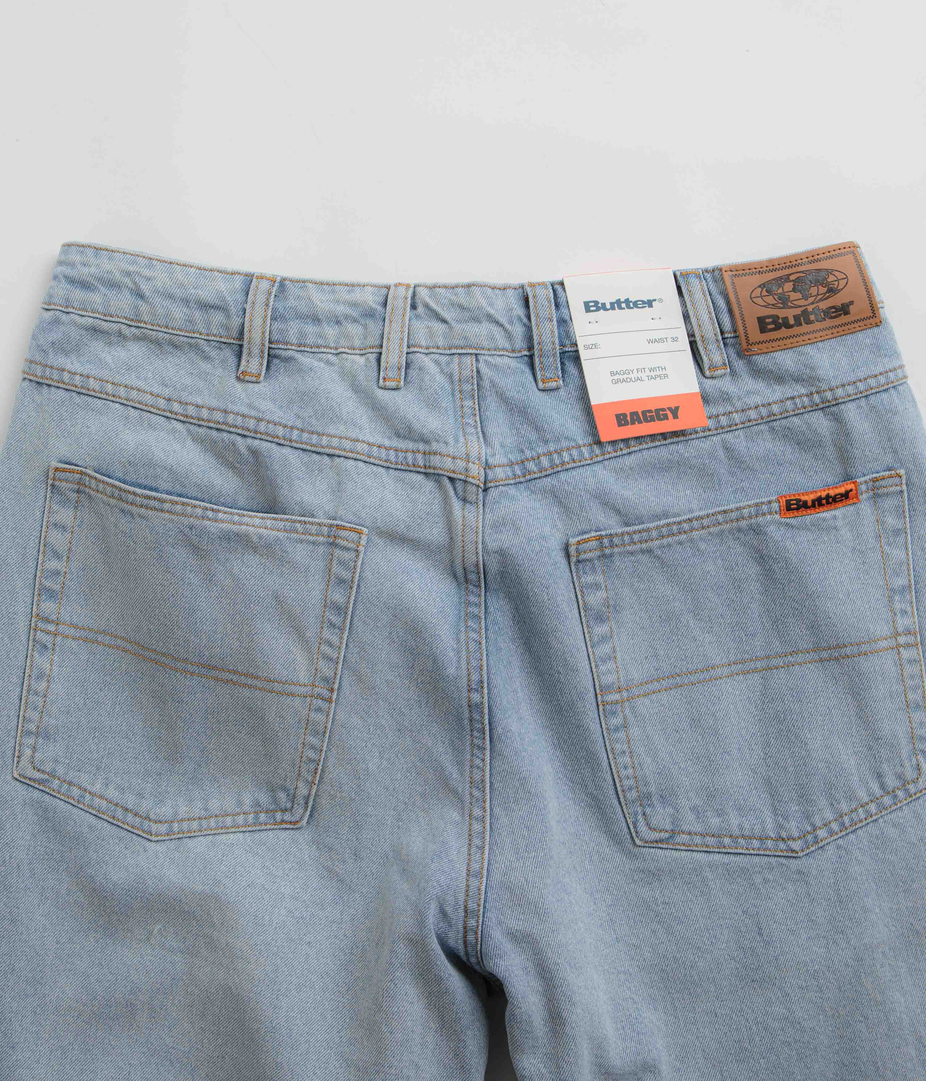 Butter Goods Light Blue Baggy Jeans - A Skater's Dream!