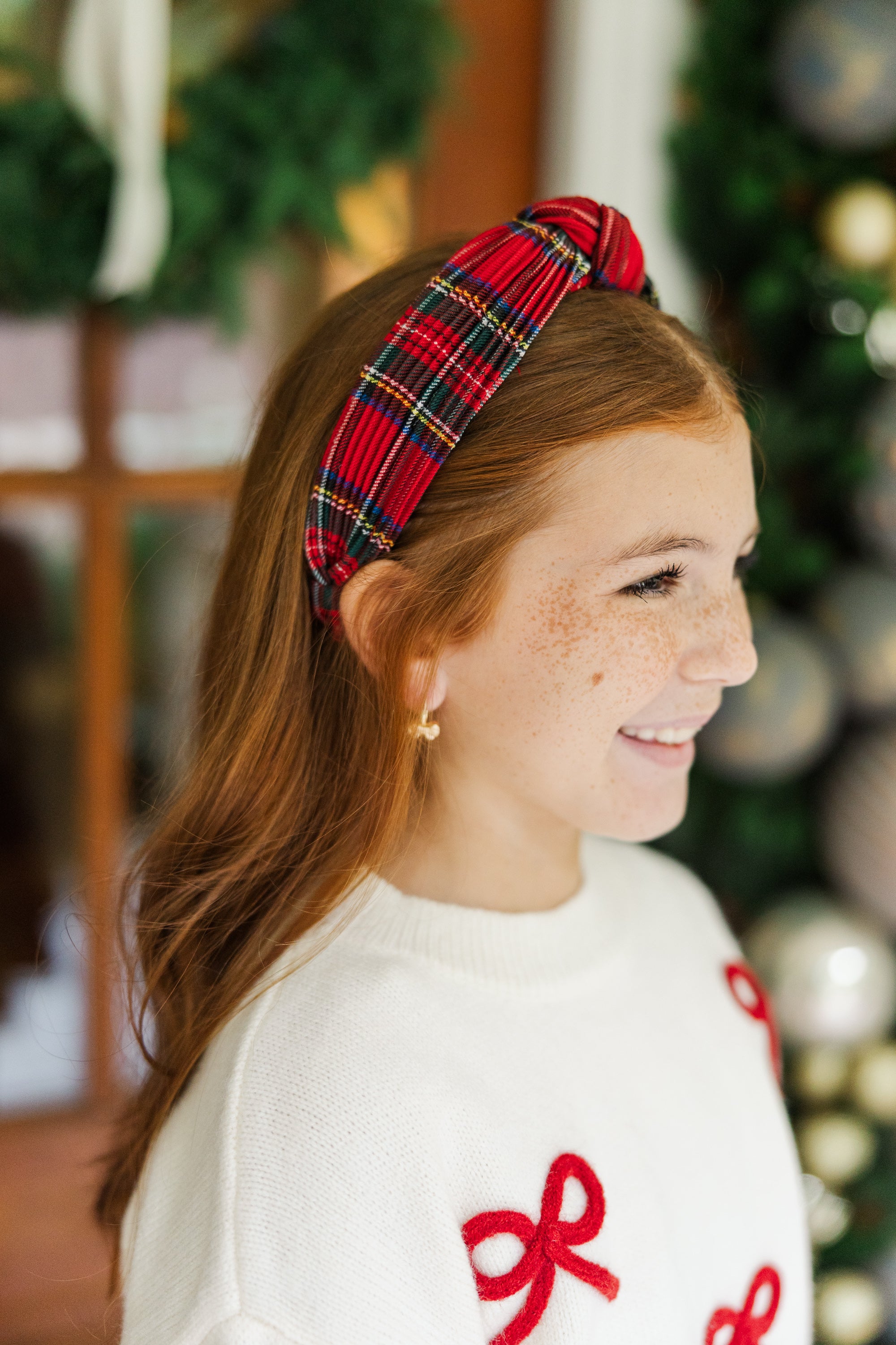 Girls' Must-Have: Rockin' Red Tartan Plaid Headband