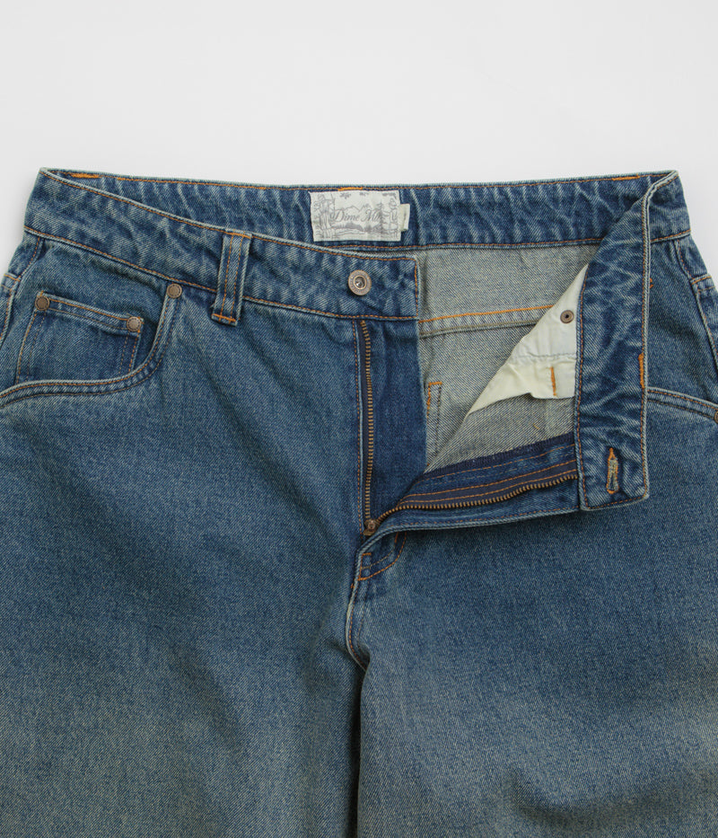 Dime's Stunning Dipped Sandblasted Indigo Classic Baggy Jeans