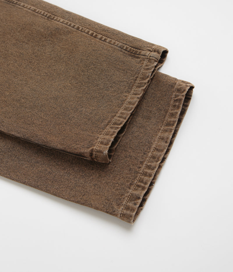 Dime's Stunning Dipped Sandblasted Brown Classic Baggy Jeans