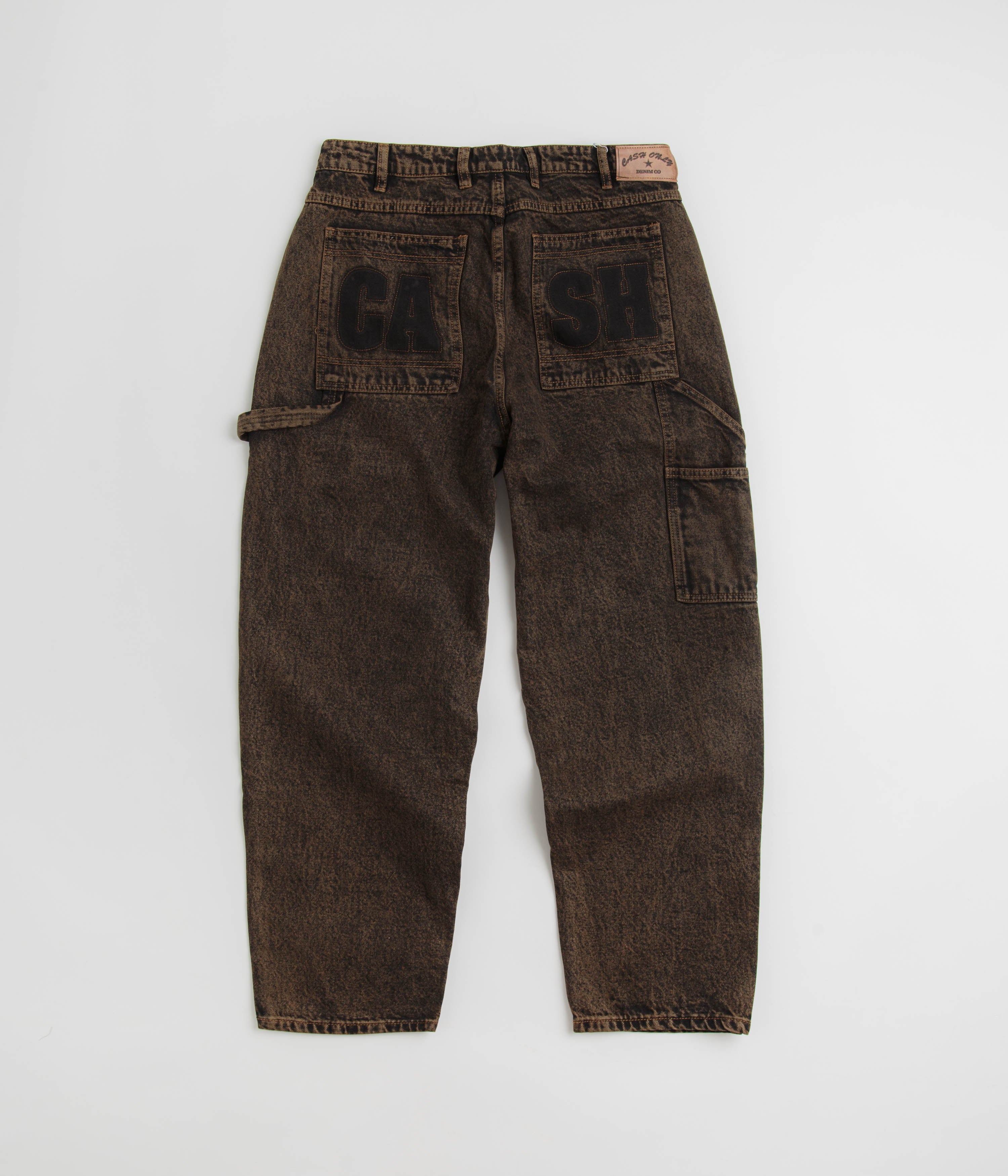 Cash Only Acid Brown Wash Blockout Denim Jeans - Irresistible Style!