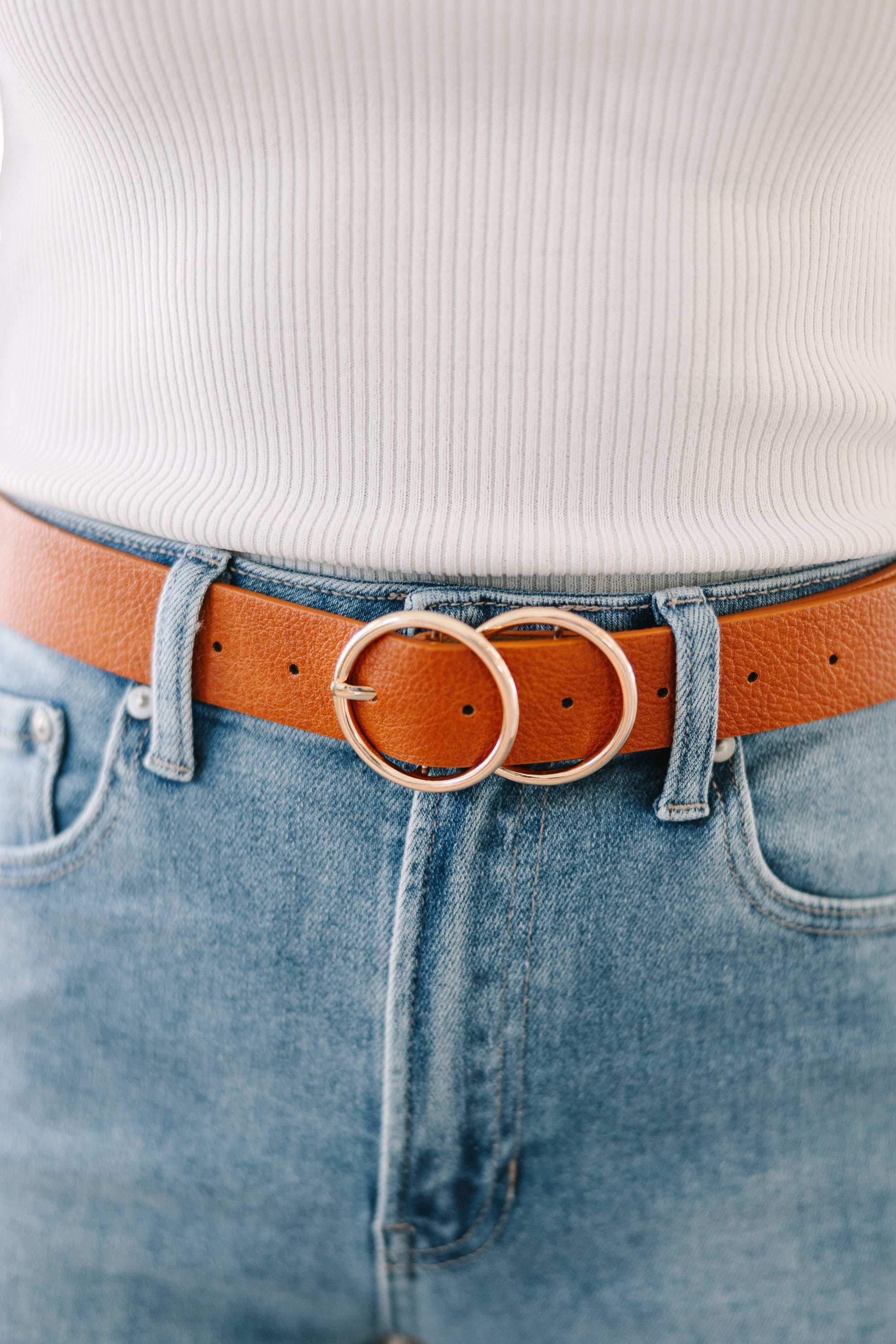 At Your Service Cognac Brown Belt - The Ultimate Fashion Essential