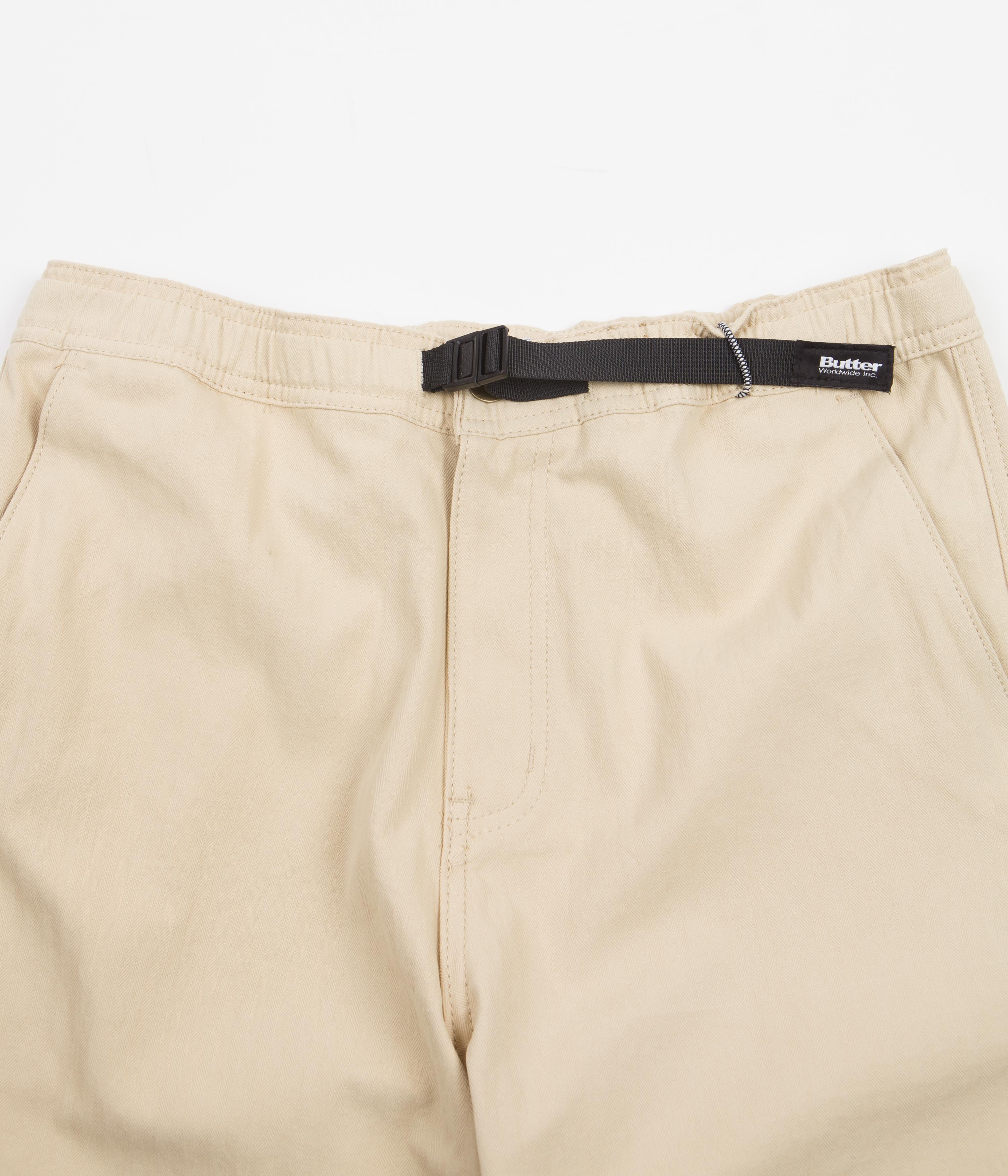 Butter Goods Khaki Herringbone Hike Pants - A Must-Have for Outdoor Enthusiasts