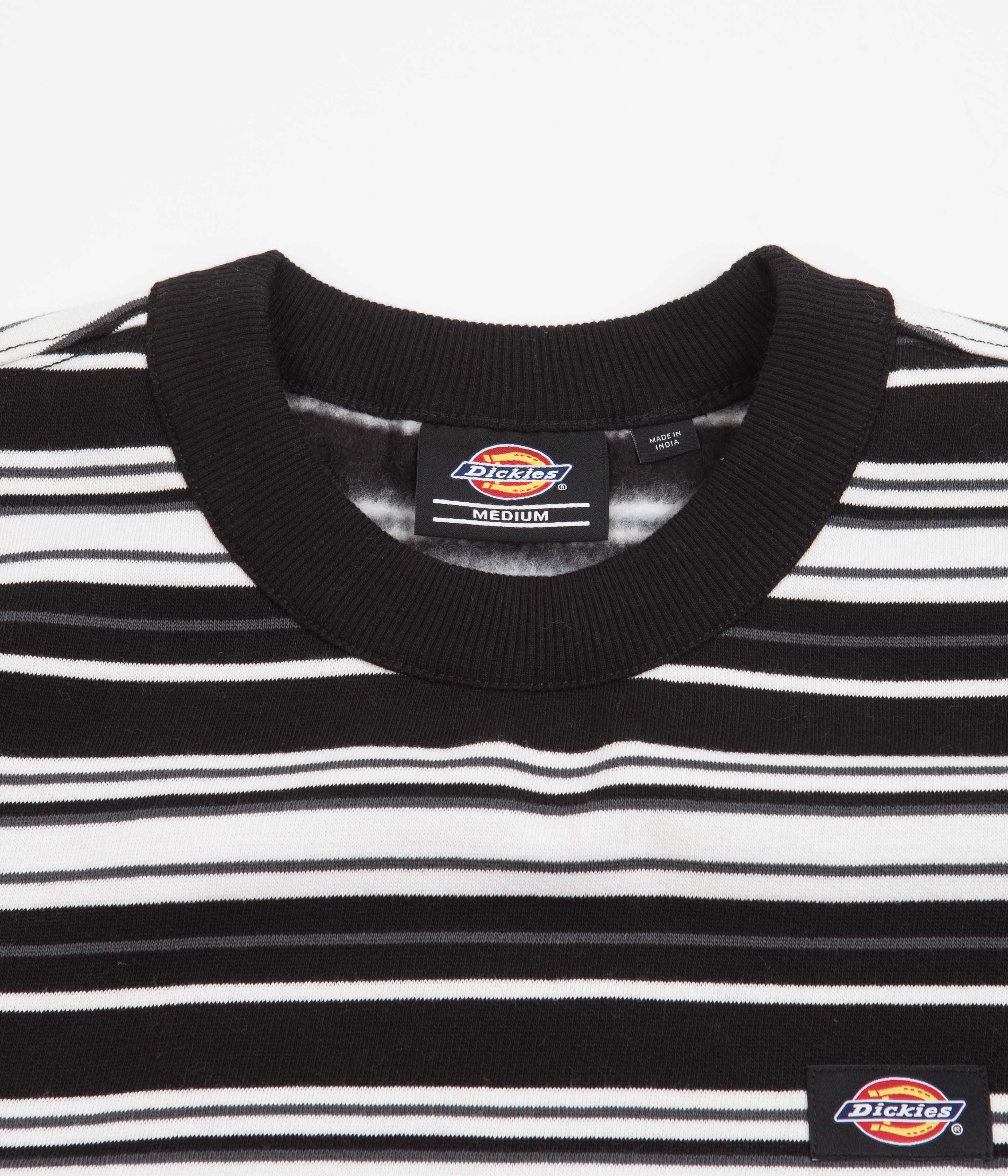 Dickies Westover Stripe Crewneck Sweatshirt - Crisp White