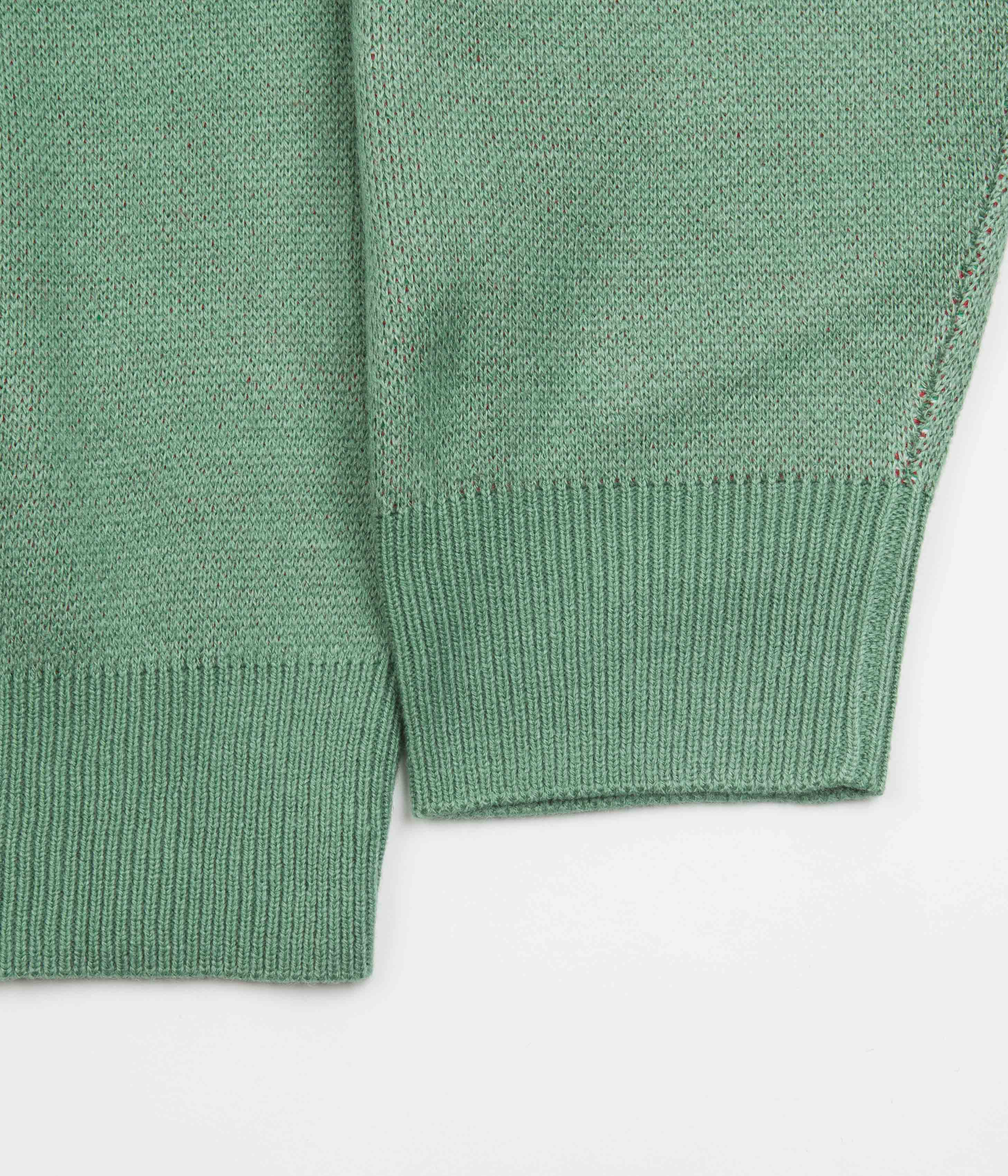 Butter Goods Worm Knitted Sweatshirt - Stunning Teal