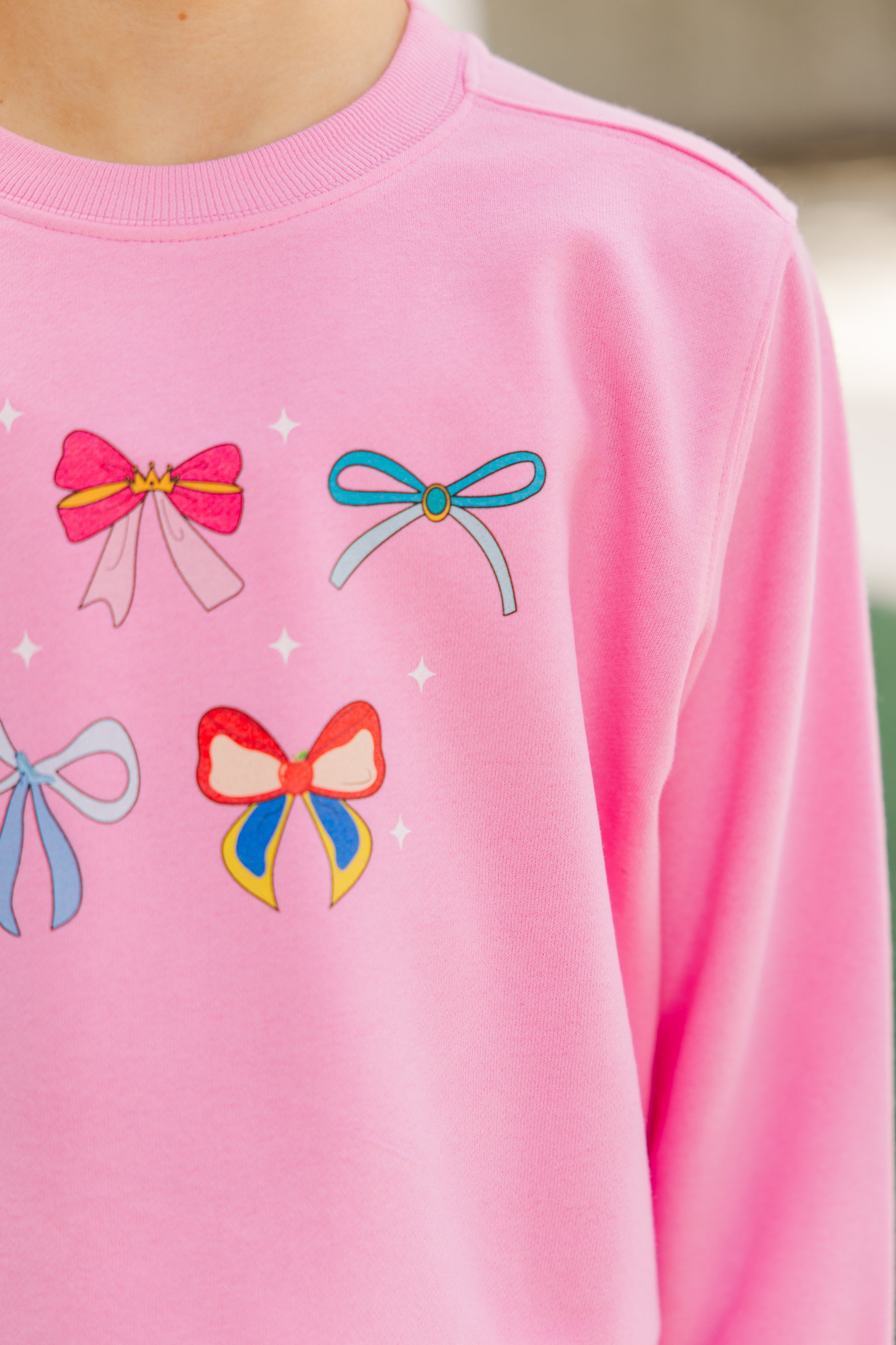 Girls' Enchanting Princess Era Pink Graphic Sweatshirt