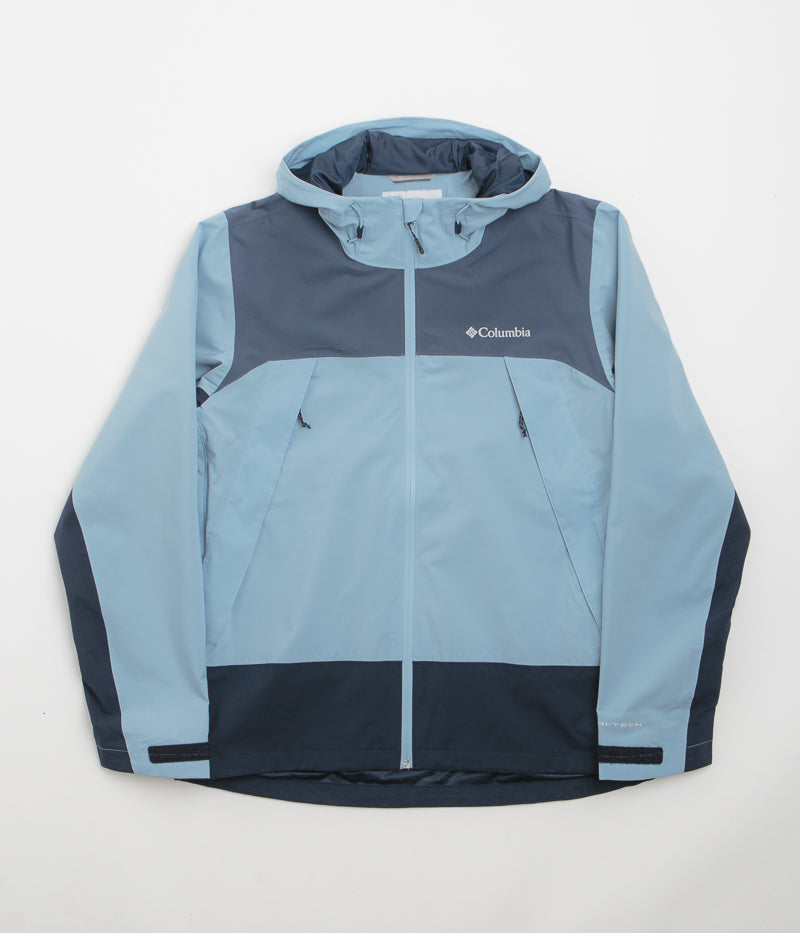 Columbia Boulder Falls Jacket - Stunning Ripple Blue / Dark Mountain / Collegiate Navy
