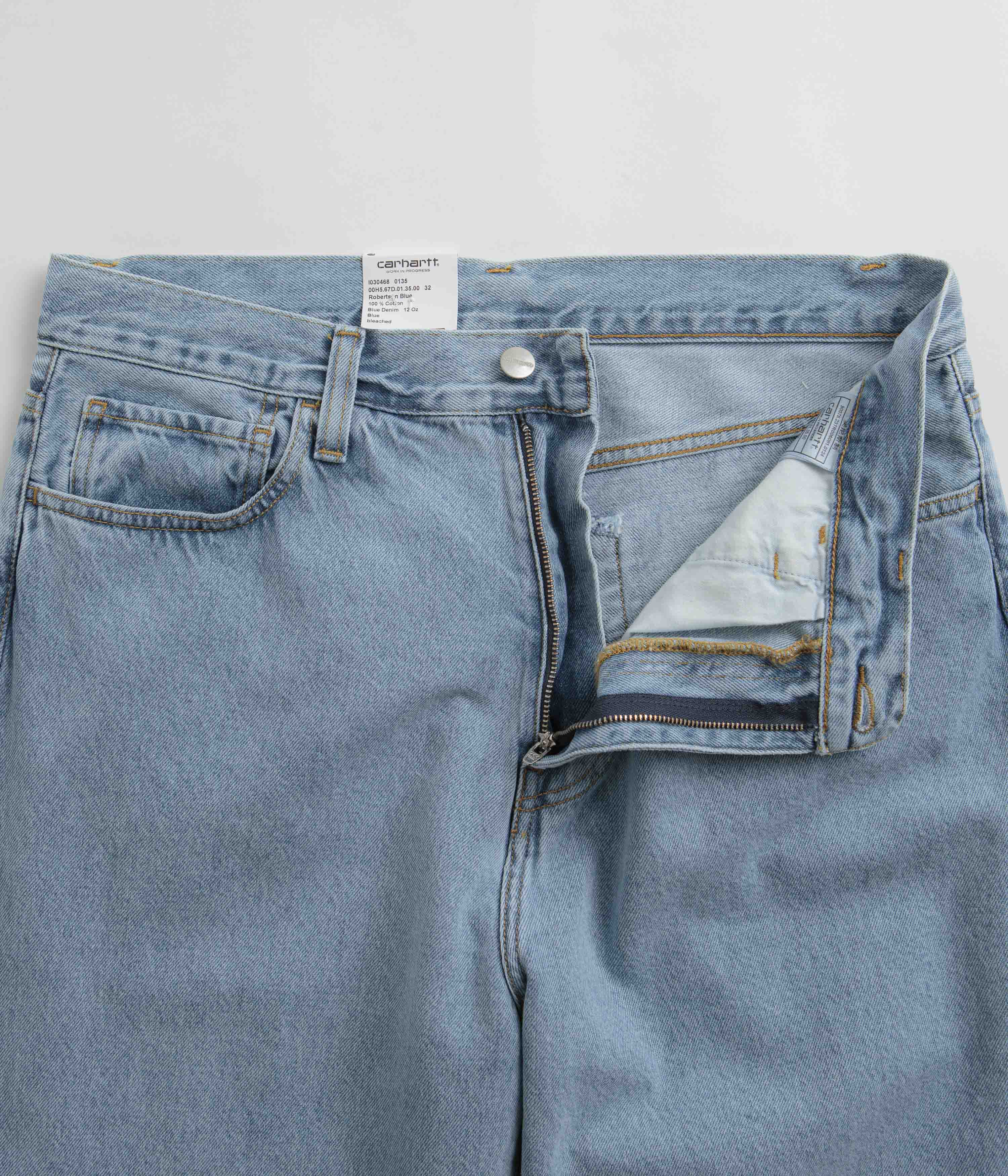 Carhartt Landon Blue Bleached Tapered Pants - A Timeless Classic!