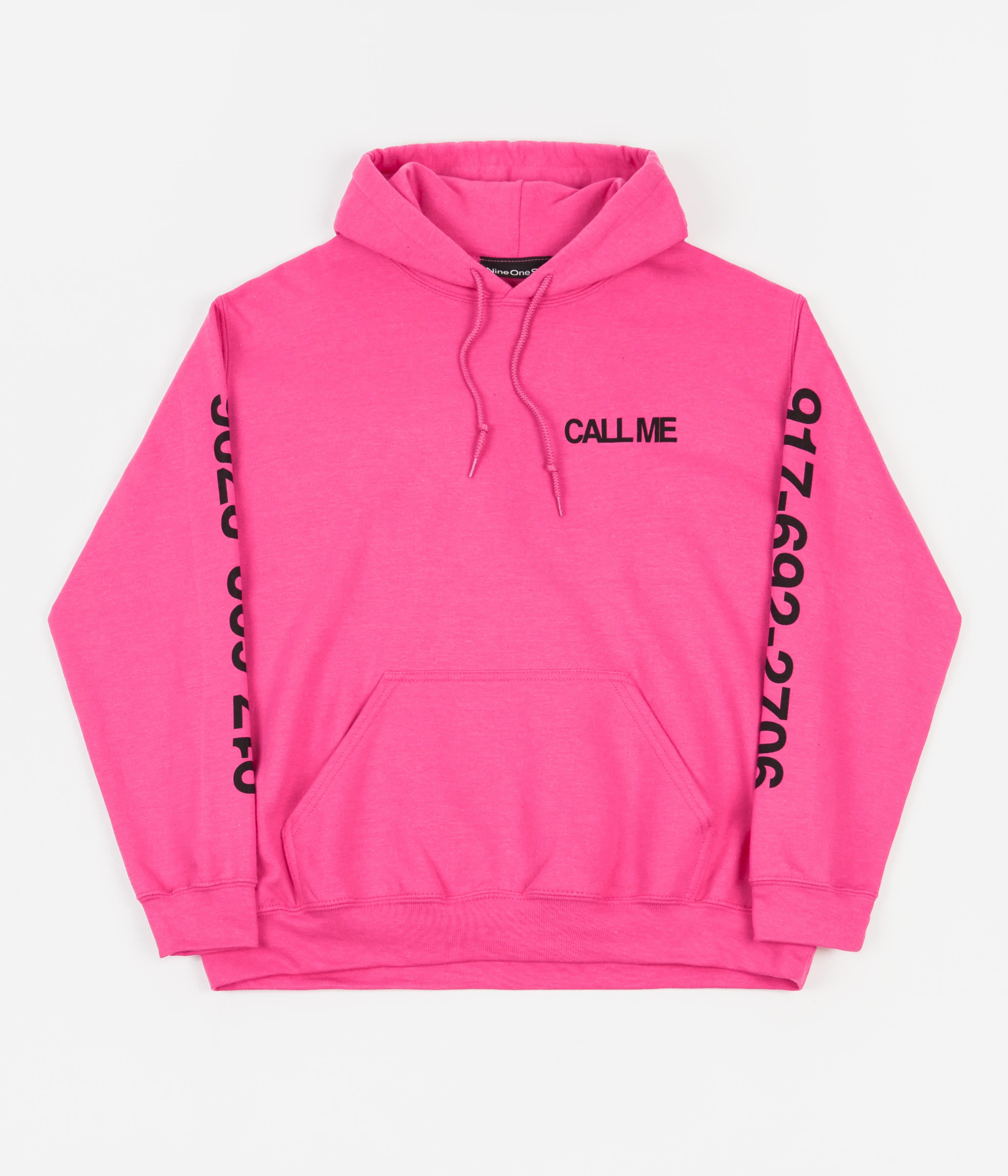 Stunning Pink Call Me 917 Eyes Dialtone Hoodie - Grab Yours Now!