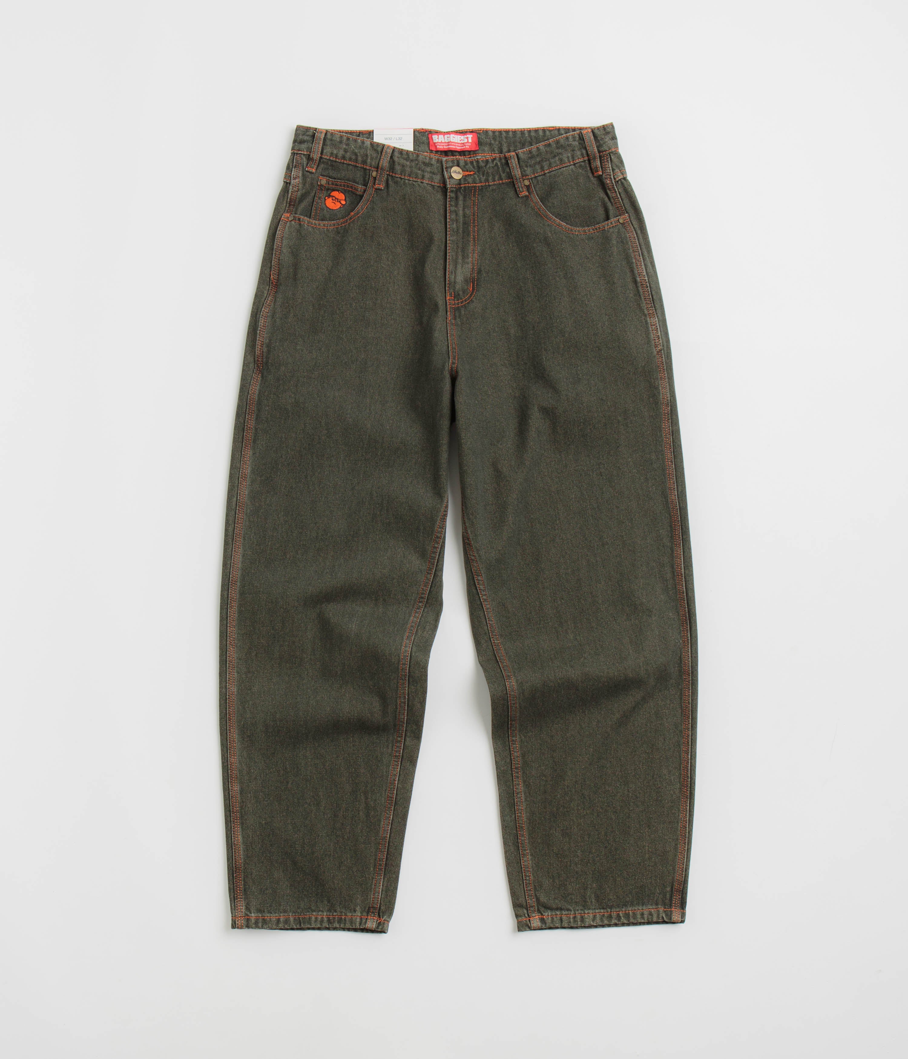 Butter Goods Santosuosso Dark Army Wash Jeans - Ultra Baggy Style!