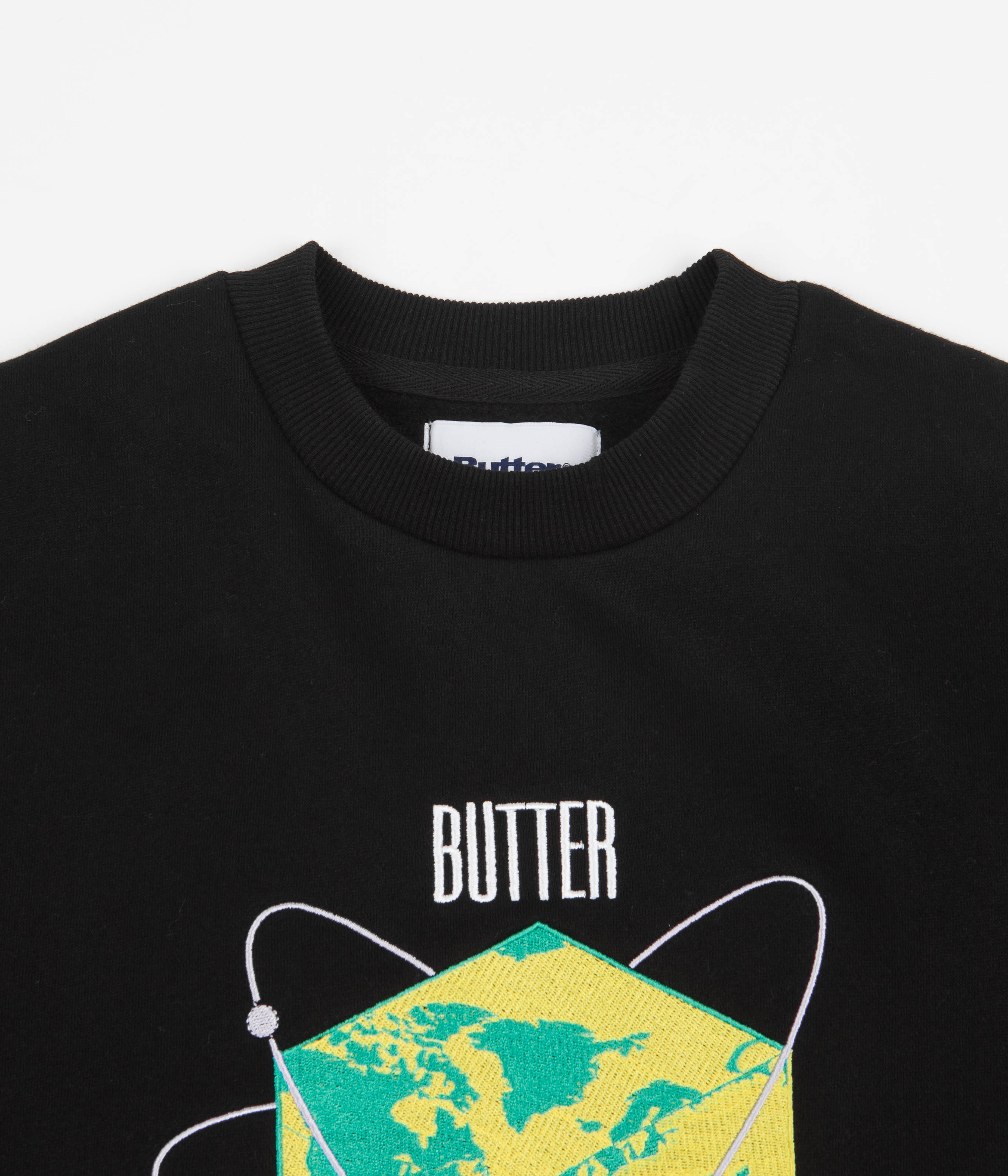 Butter Goods Tech-Inspired Black Crewneck Sweatshirt