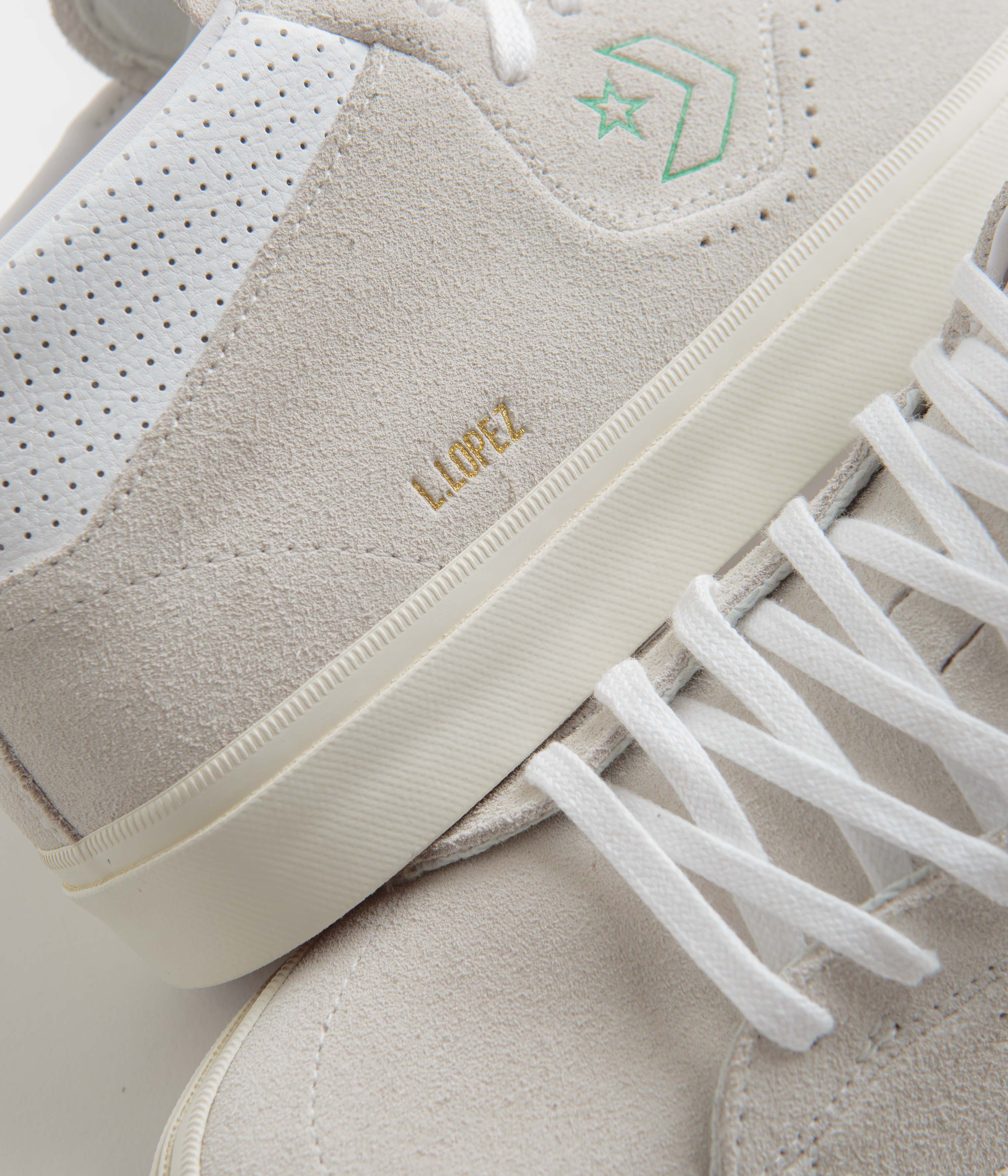 Converse Louie Lopez Pro Mid Shoes - Stunning Vaporous Gray & White
