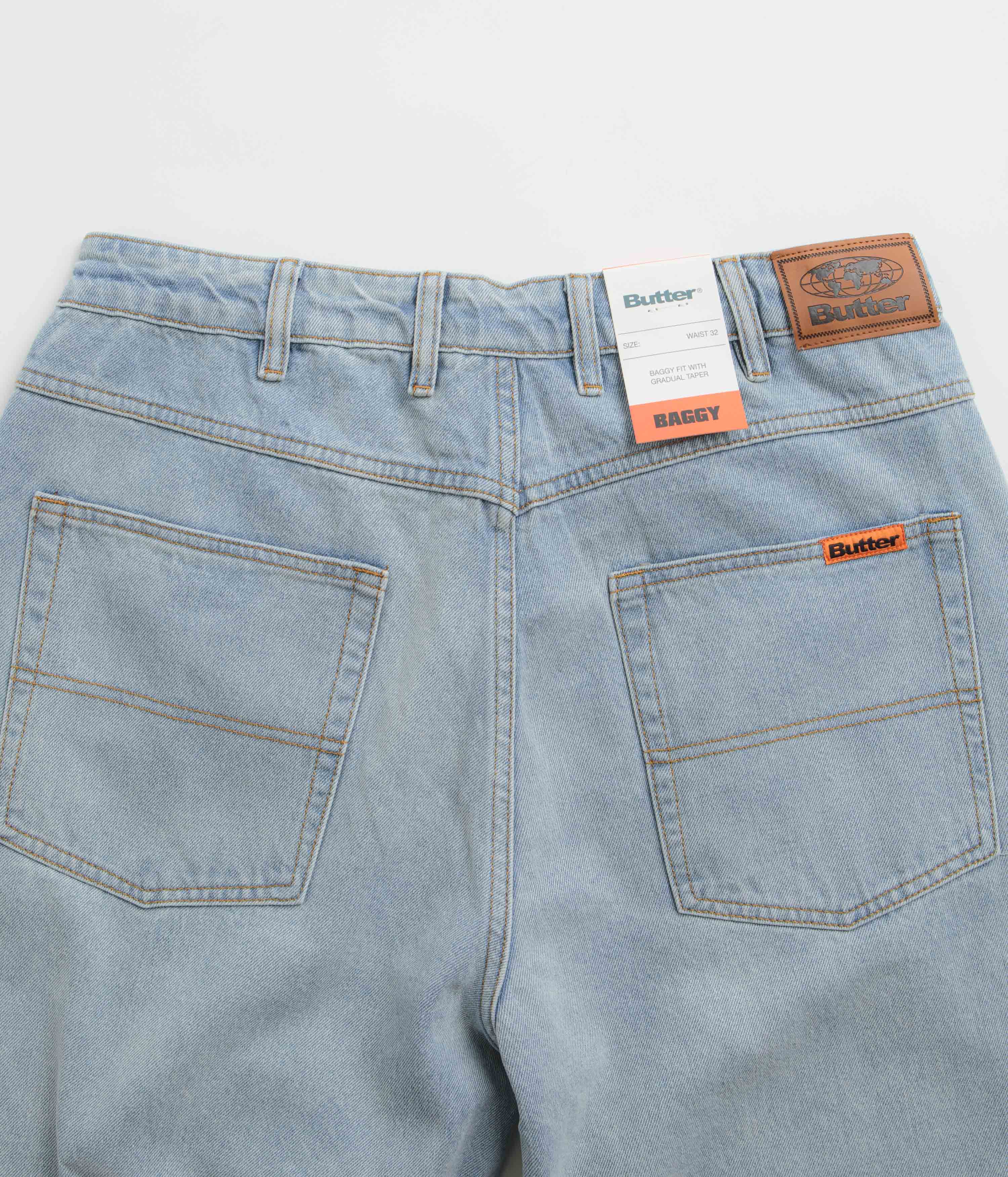Butter Goods Stylish Baggy Jeans - Stunning Light Blue / Blue