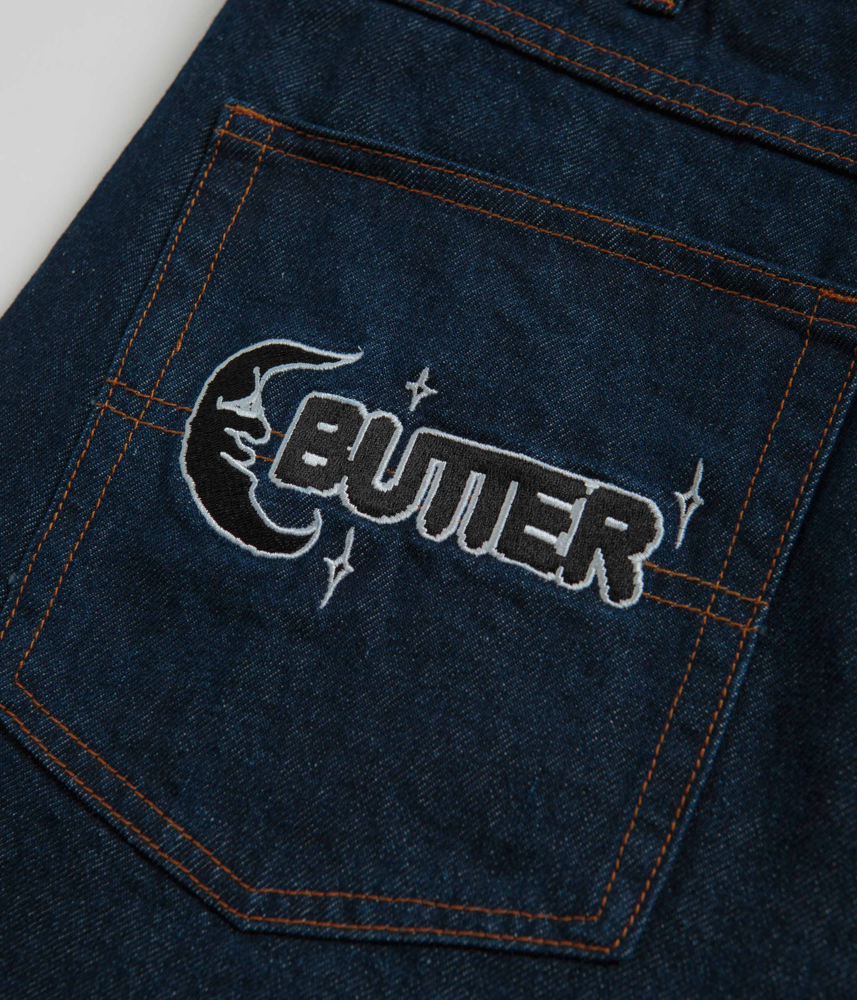 Butter Goods Critter Baggy Denim Shorts - Stunning Dark Indigo