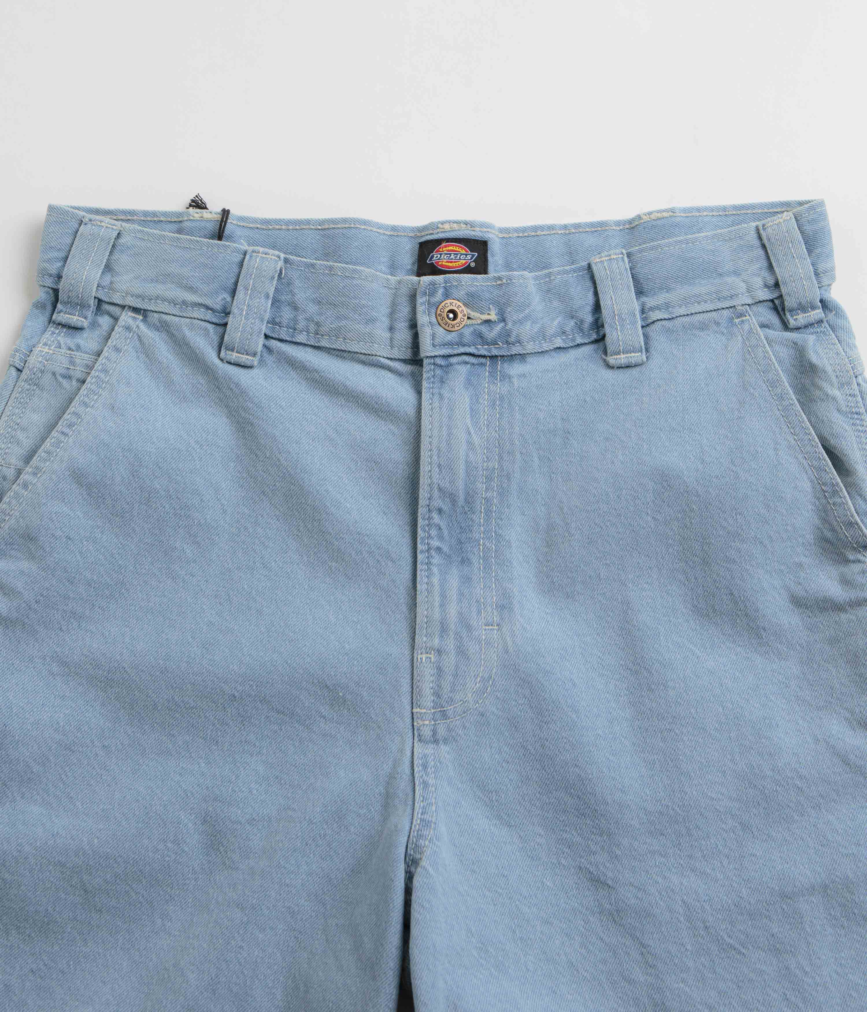 Dickies Madison Vintage Aged Blue Denim Shorts - Timeless Style!