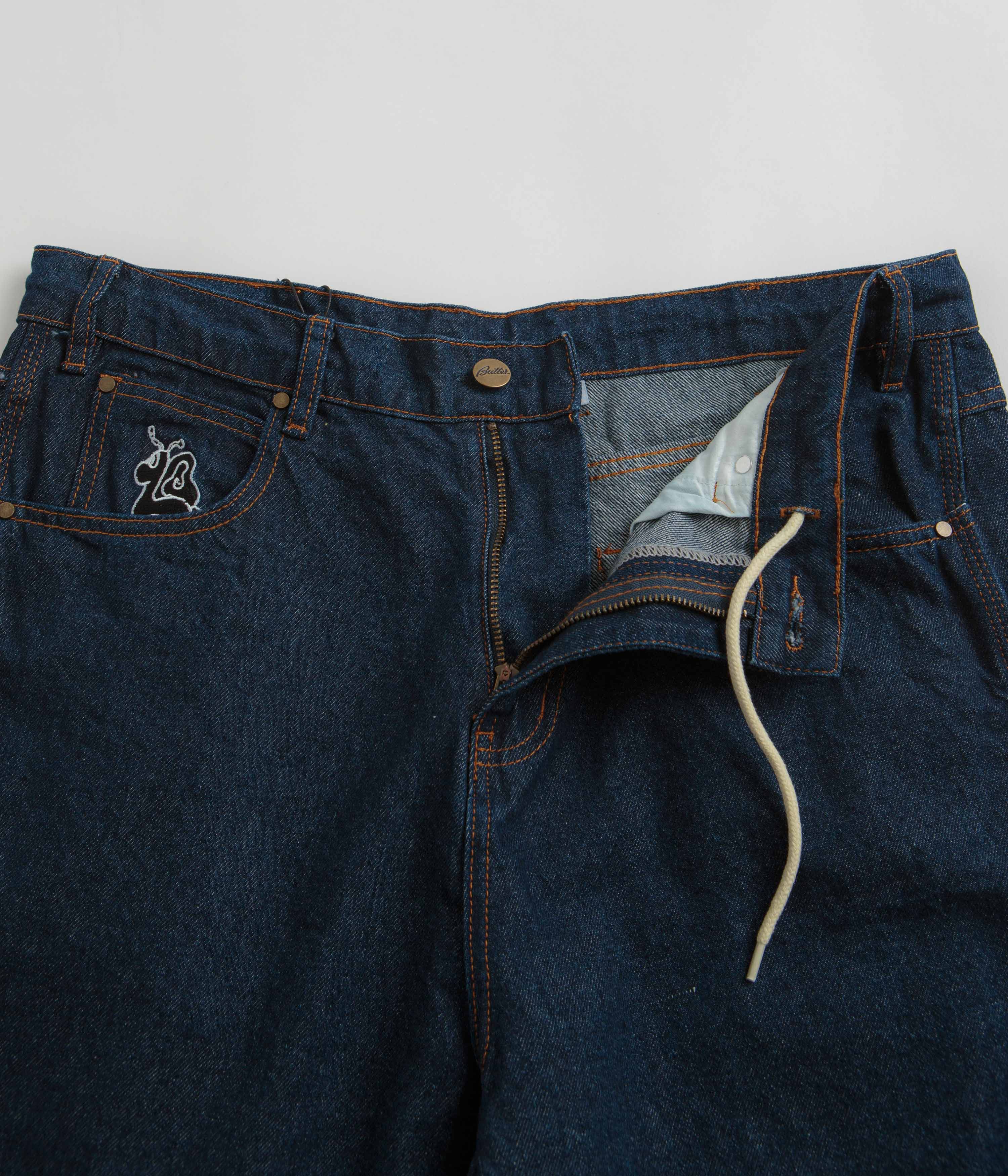 Butter Goods Critter Baggy Denim Shorts - Stunning Dark Indigo
