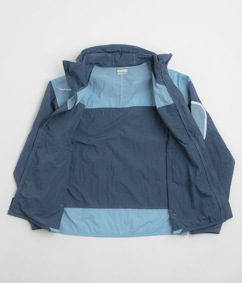 Columbia Challenger II Windbreaker Jacket - Stylish Dark Mountain & Ripple Blue
