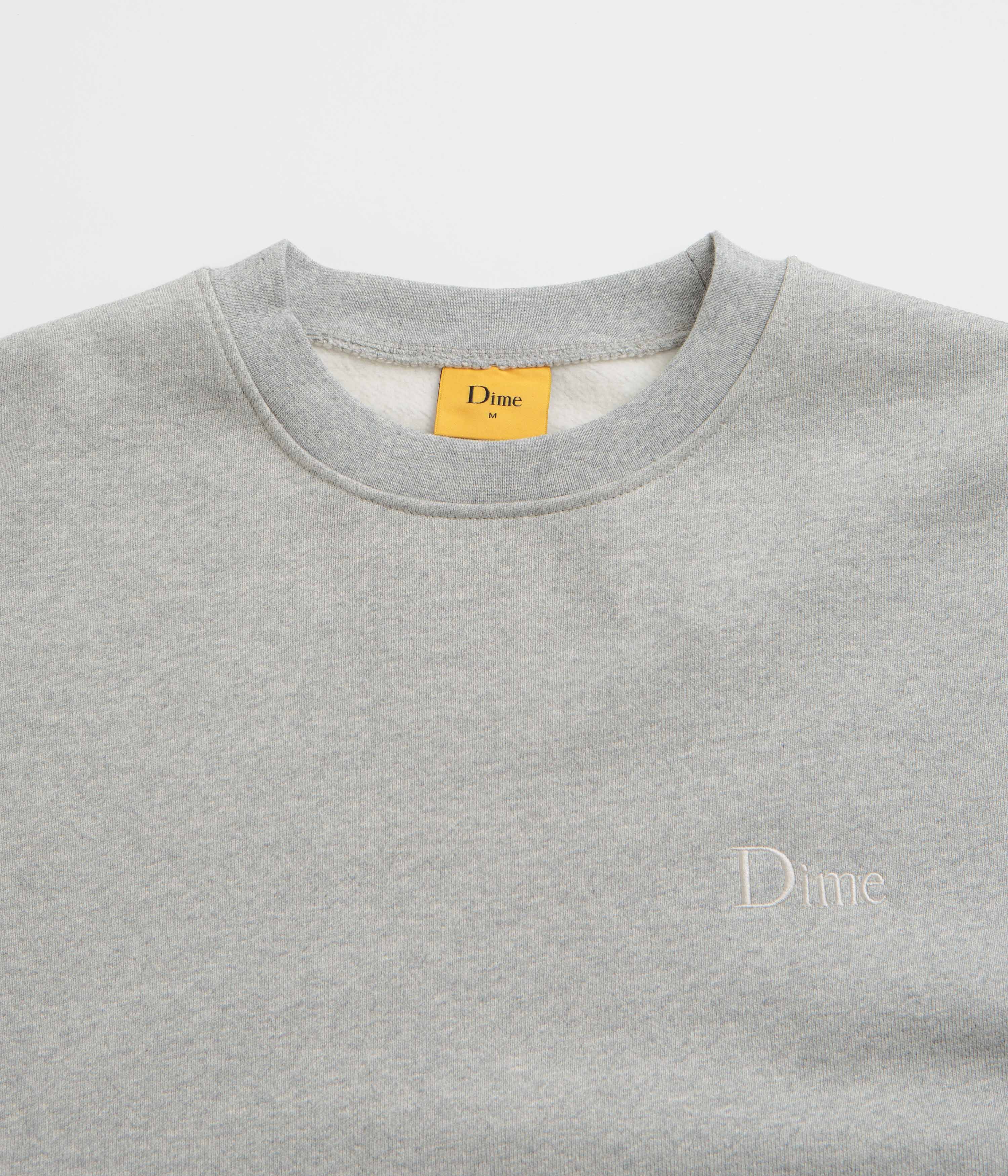 Dime Classic Small Logo Crewneck Sweatshirt - Stunning Heather Grey