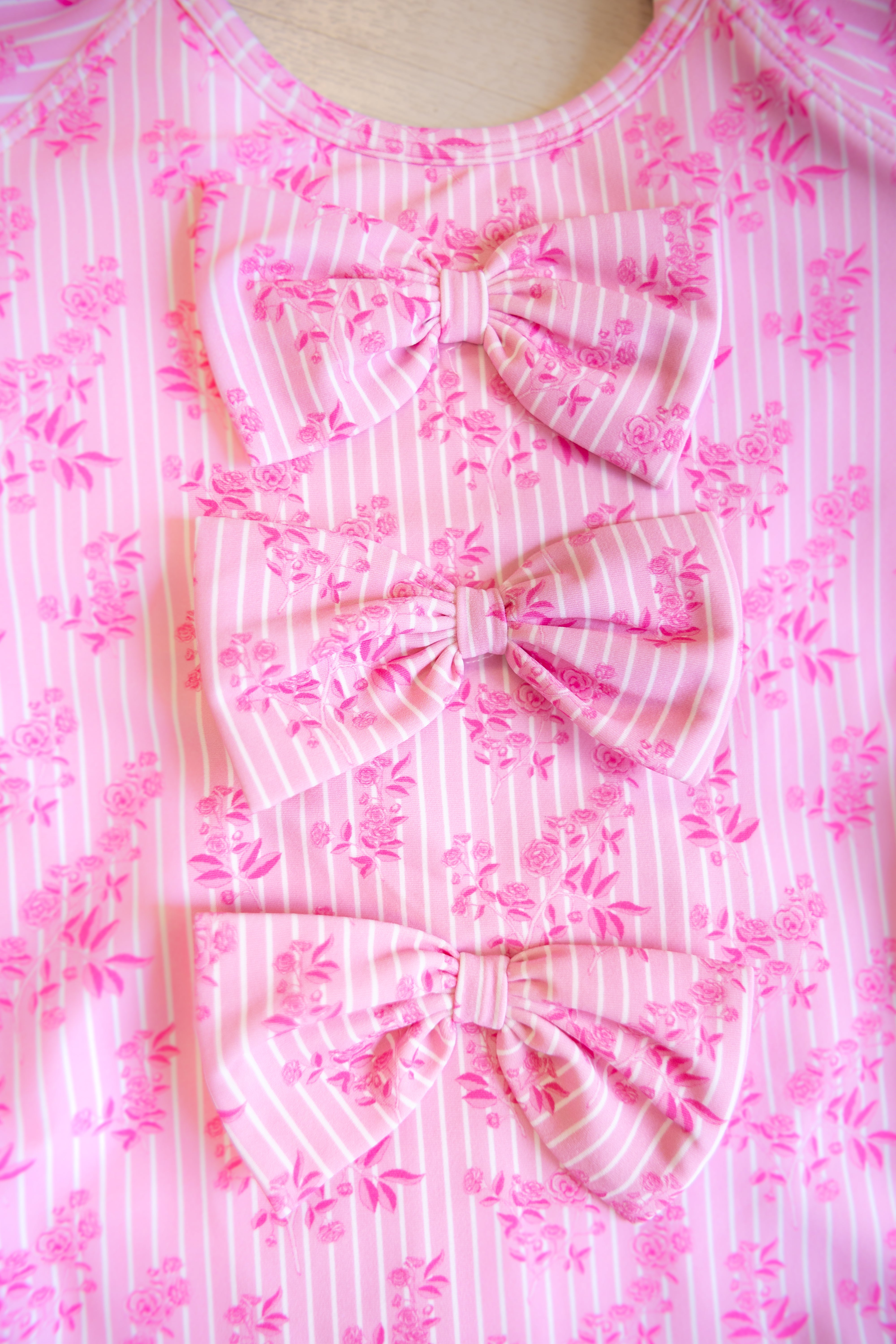 Don't Miss! Preorder The Wendy Pink Toile One Piece Swimsuit for Girls