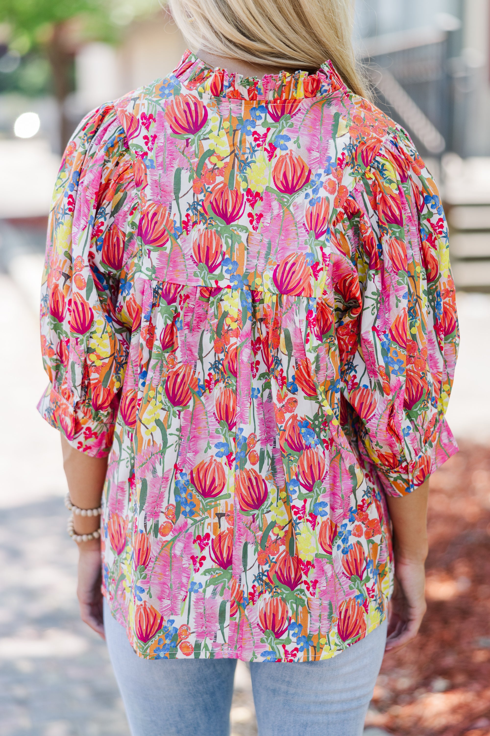 Gorgeous Pink Floral Blouse - Grow in Style!