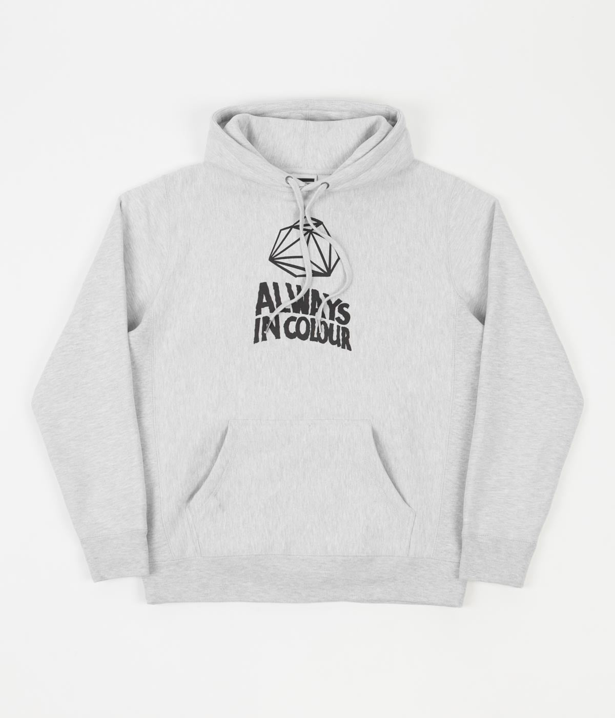 Stylish Grey Heather Always in Colour Geometric Hoodie - Grab Yours Now!