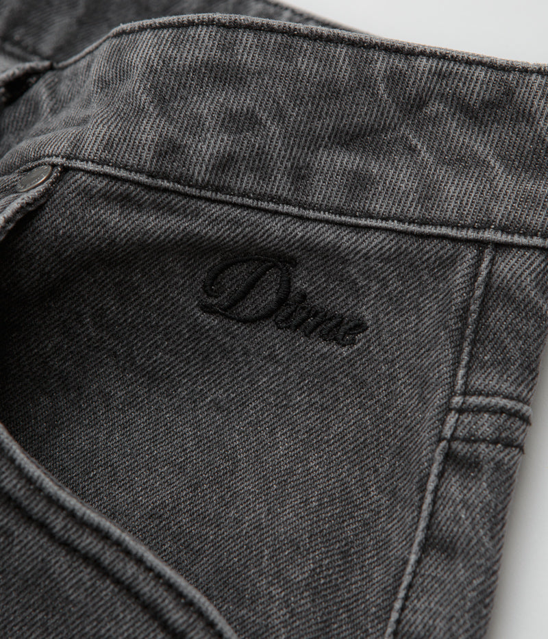 Dime Carpenter Faded Black Denim Shorts - A Must - Have!