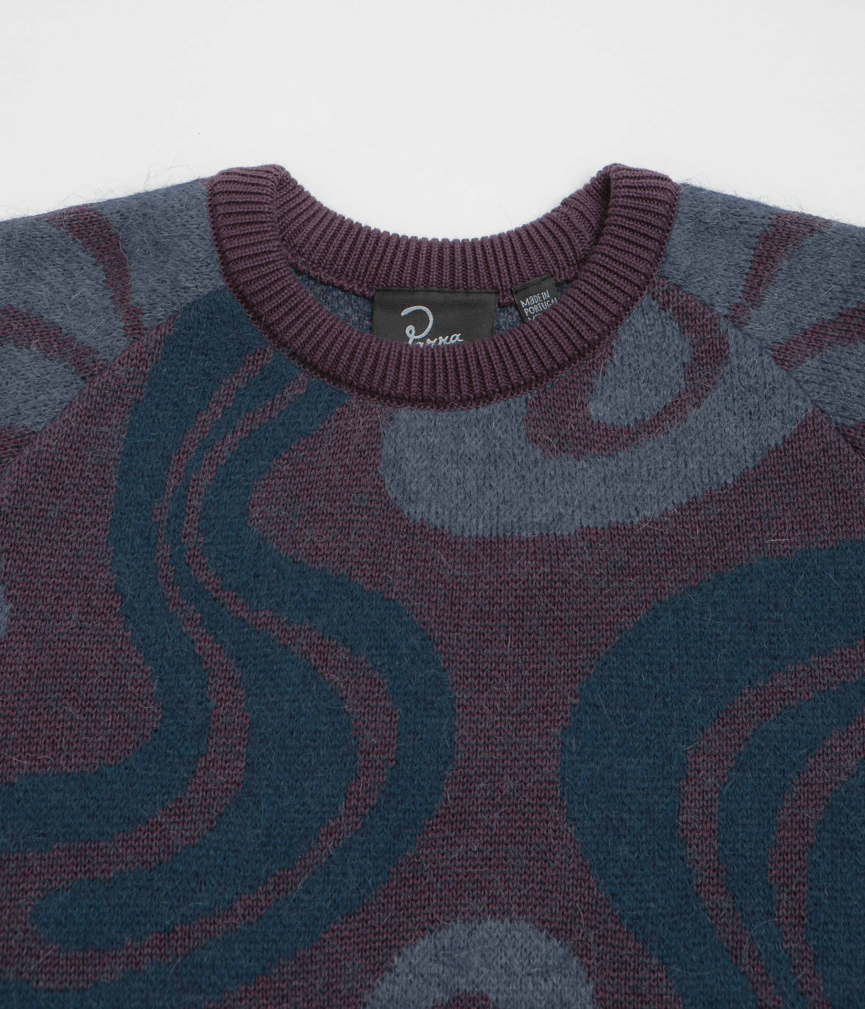 by Parra's Stunning Dark Mahogany Stupid Lava Lamp Knitted Sweatshirt
