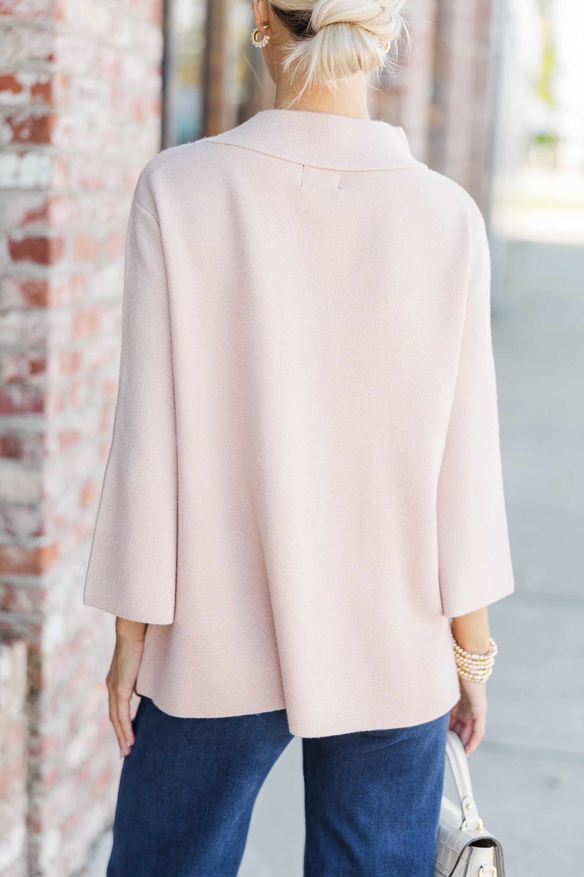 Gorgeously Sweet Rose Gold Sweater - Feel the Glam!