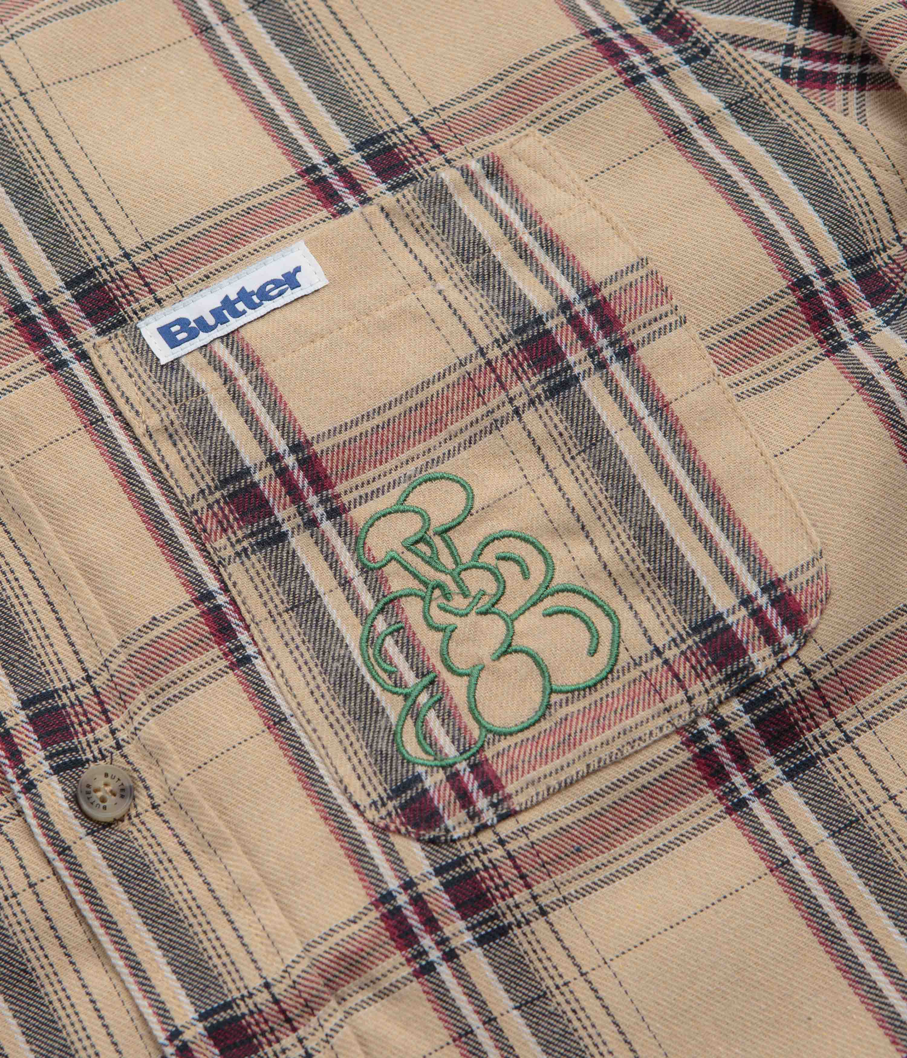 Butter Goods Tan Bugs Flannel Shirt - Irresistible Style!