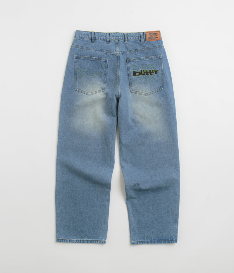 Butter Goods Warped Jeans - Stunning Washed Mid Blue