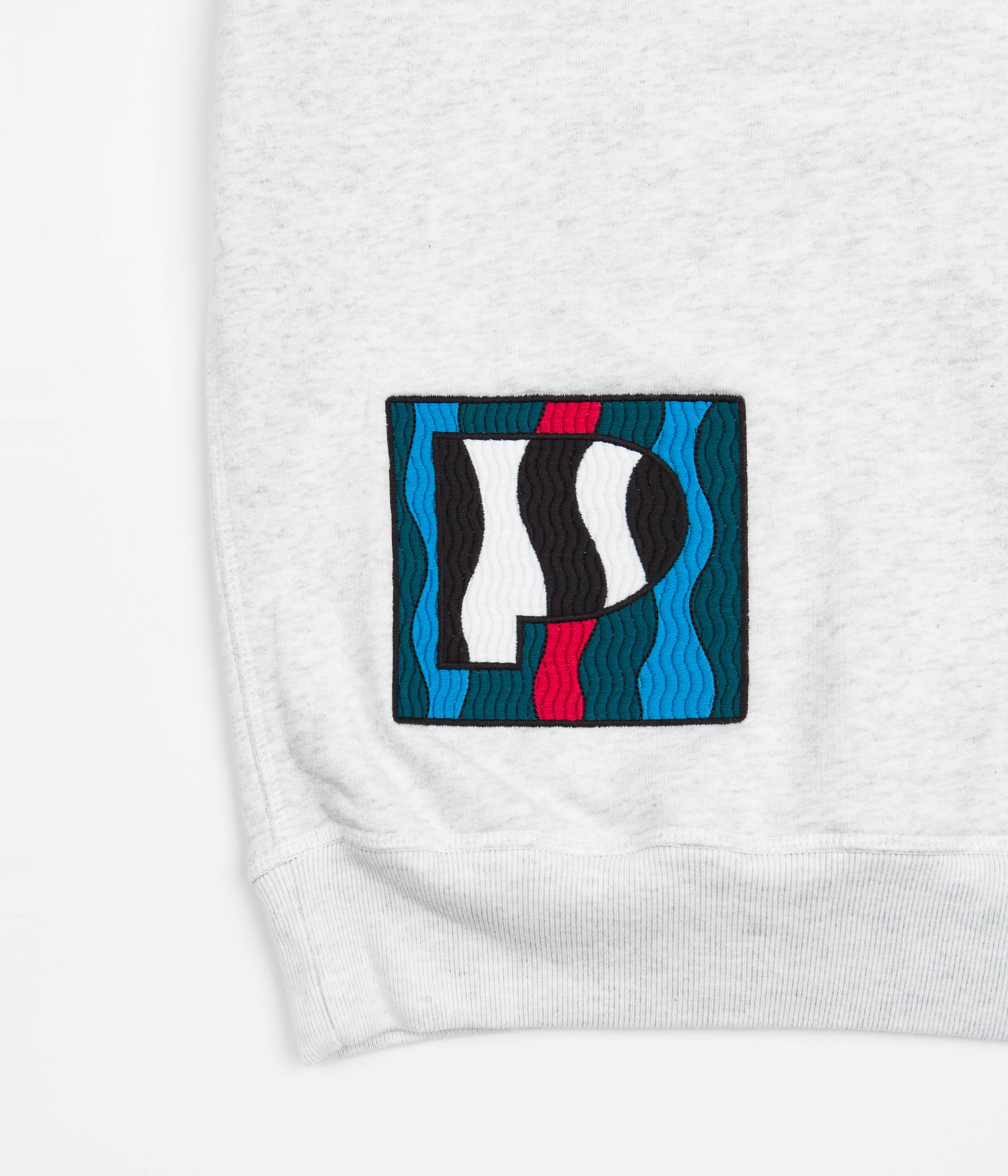 by Parra Ash Grey Zebra Striped P Hoodie - A Must-Have!