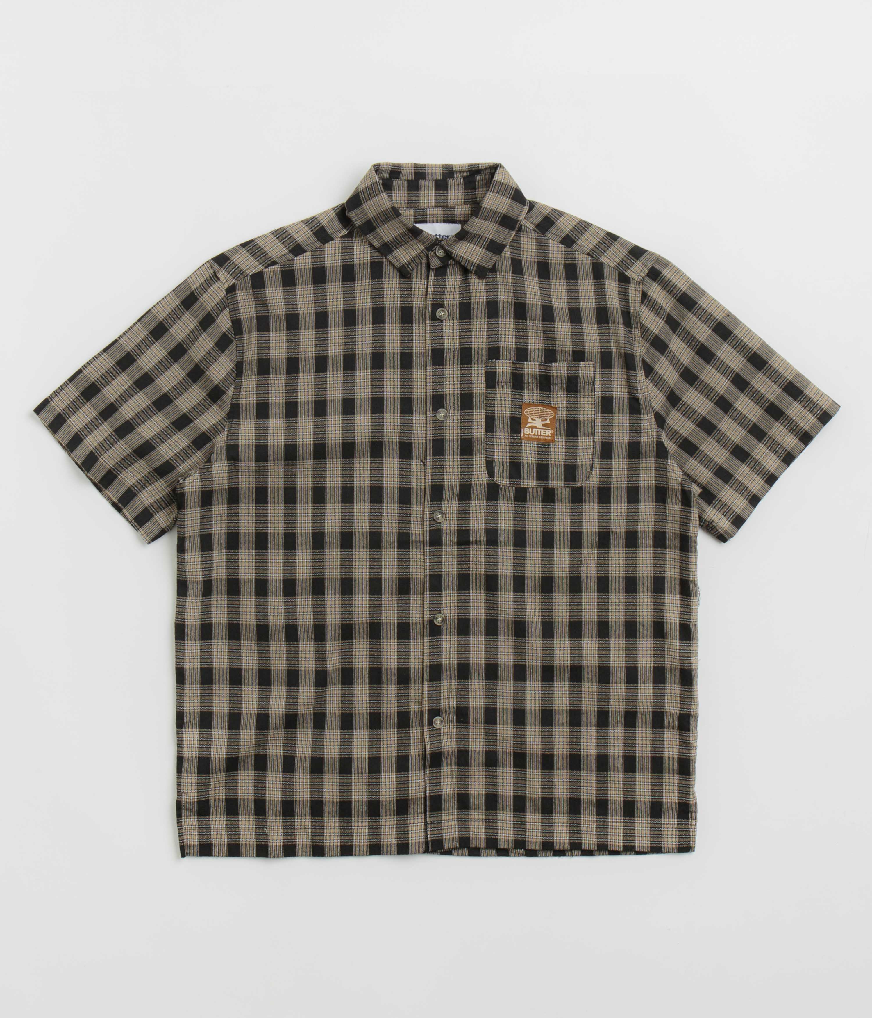 Butter Goods Black Terrain Short Sleeve Shirt - A Must - Have!