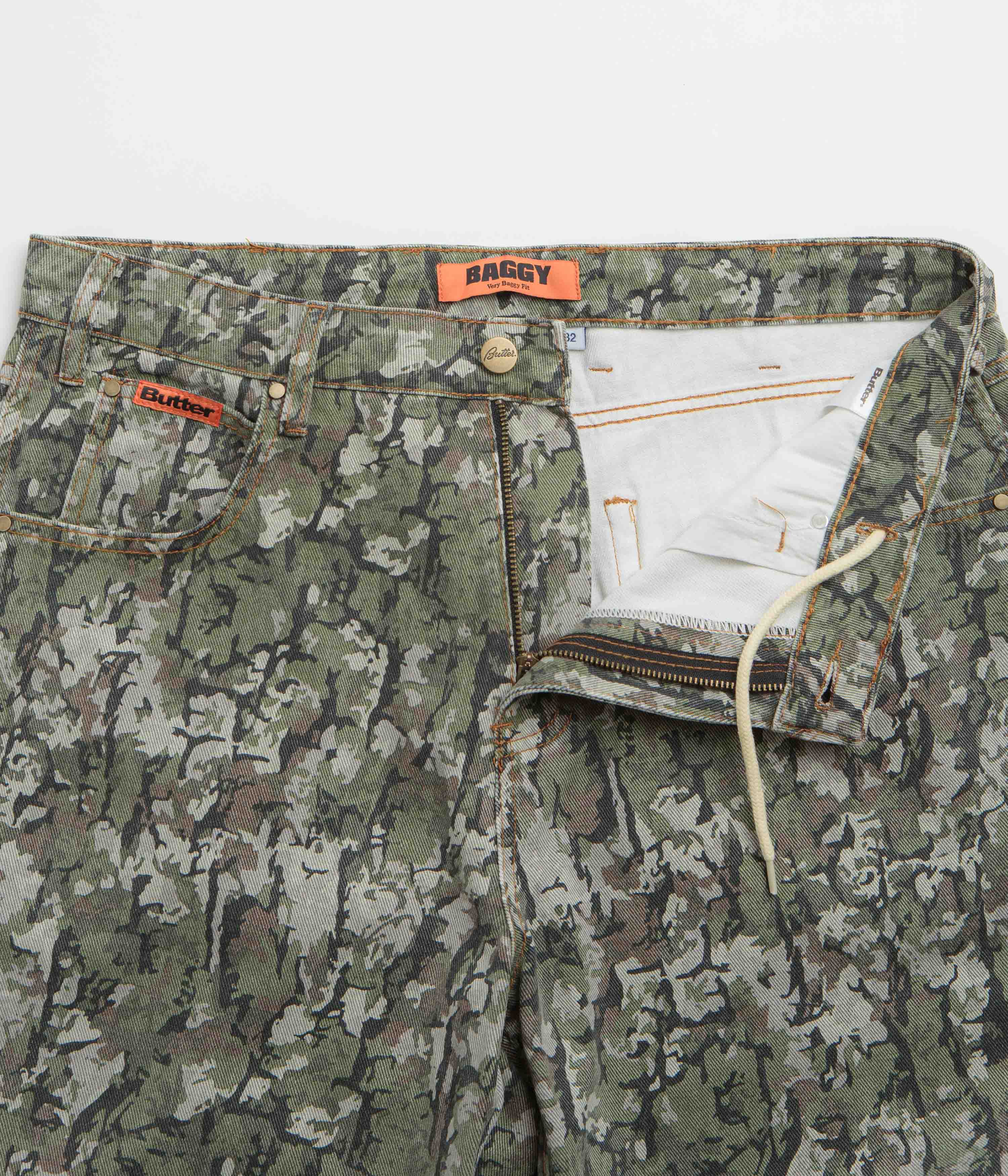 Butter Goods Army Bark Camo Baggy Jeans - Irresistible Style!